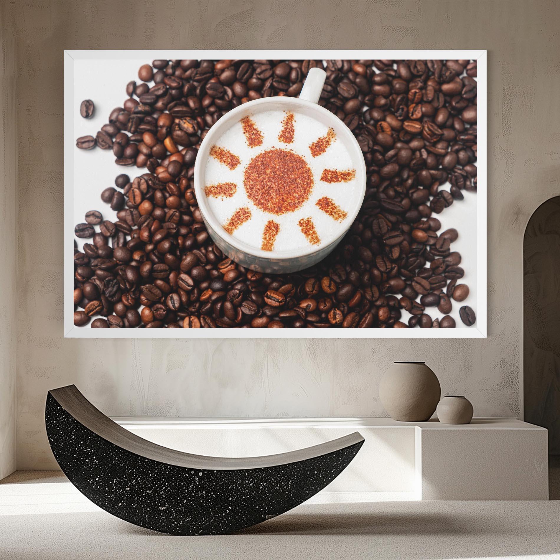 Leinwandbild Sun Pattern Coffee mockup 8