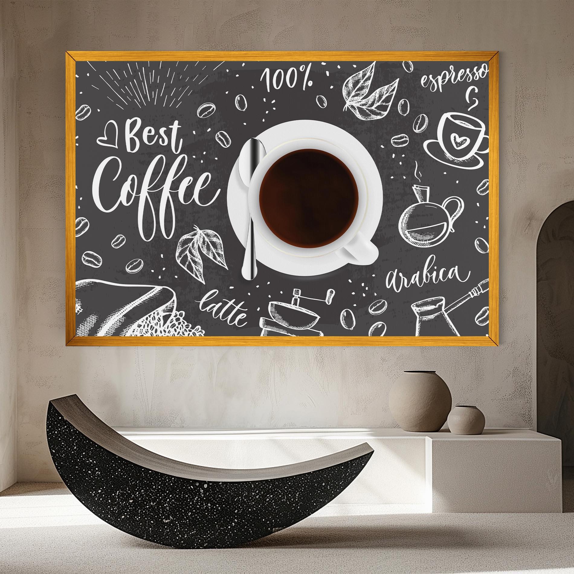 Leinwandbild Best Coffee mockup 8