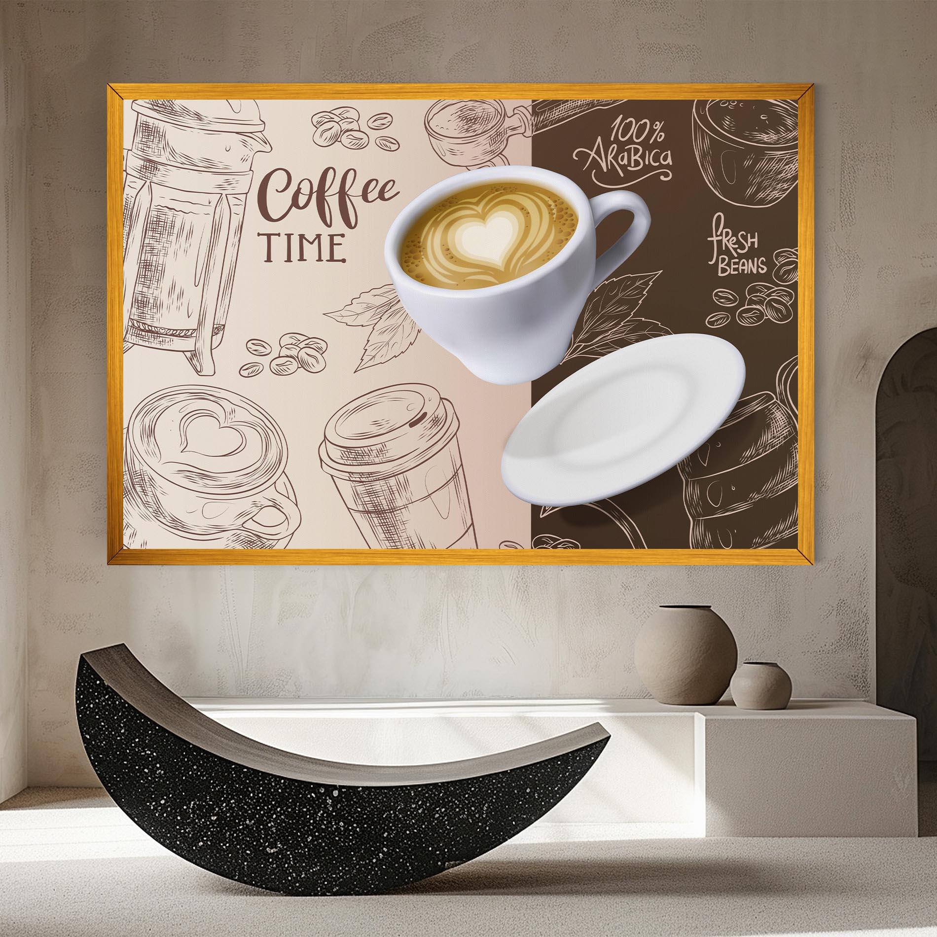 Leinwandbild Coffee Time mockup 8