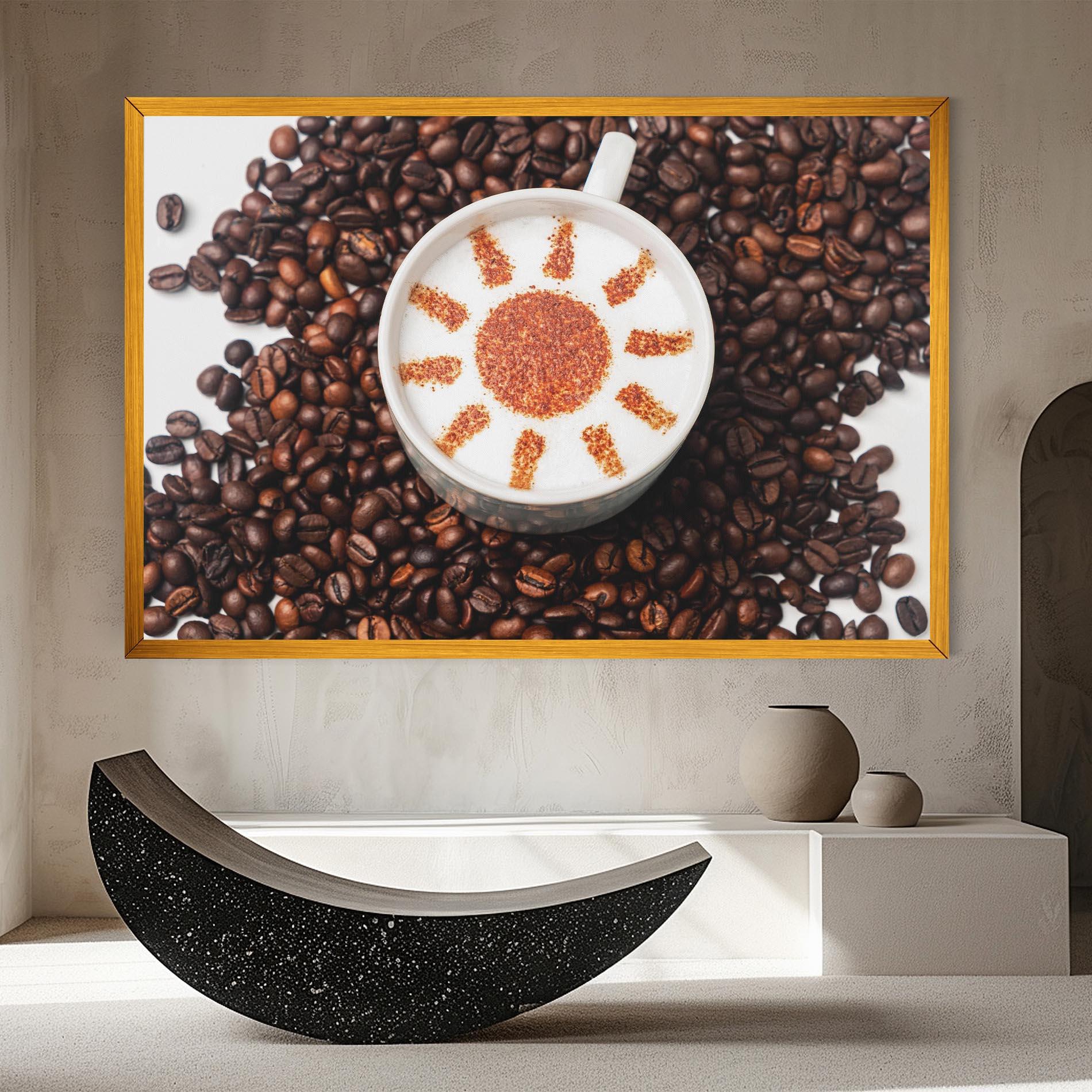 Leinwandbild Sun Pattern Coffee mockup 8