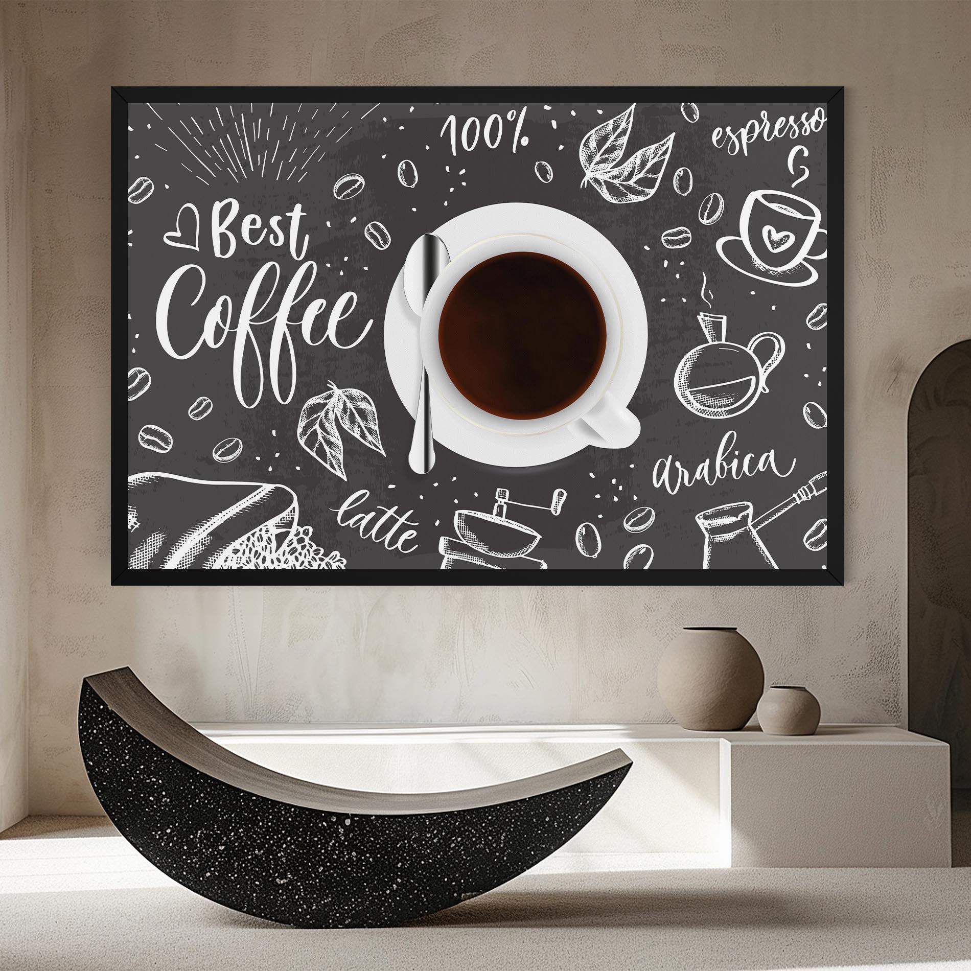 Leinwandbild Best Coffee mockup 8