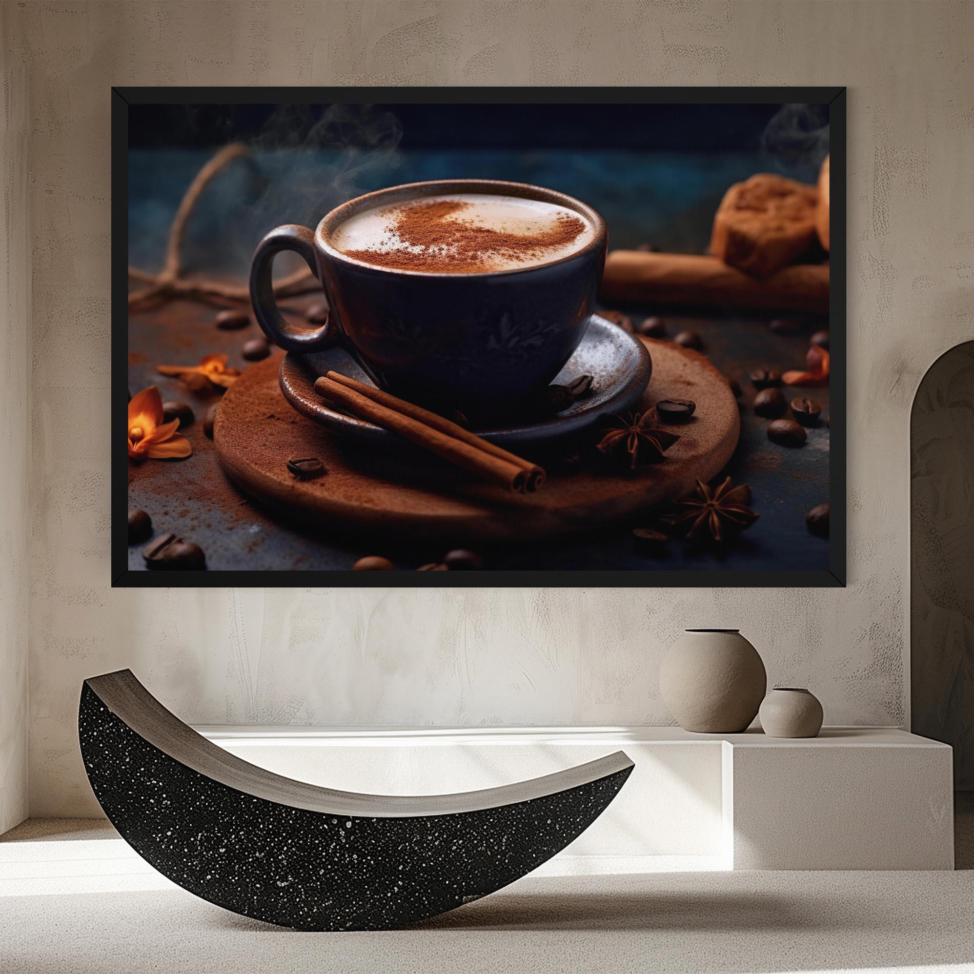 Leinwandbild Cinnamon Coffee Cup mockup 8
