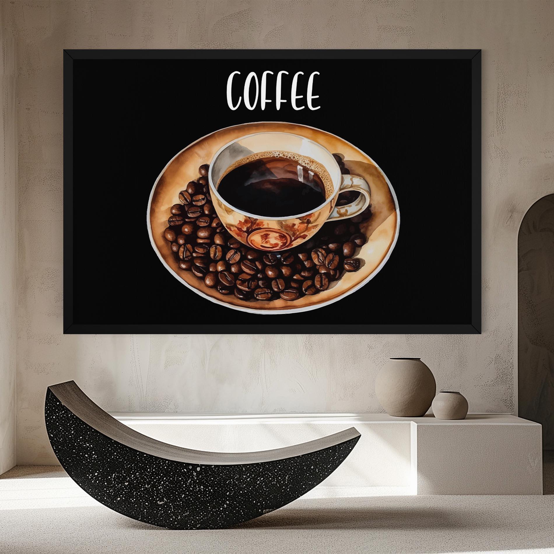 Leinwandbild Coffe Art mockup 8