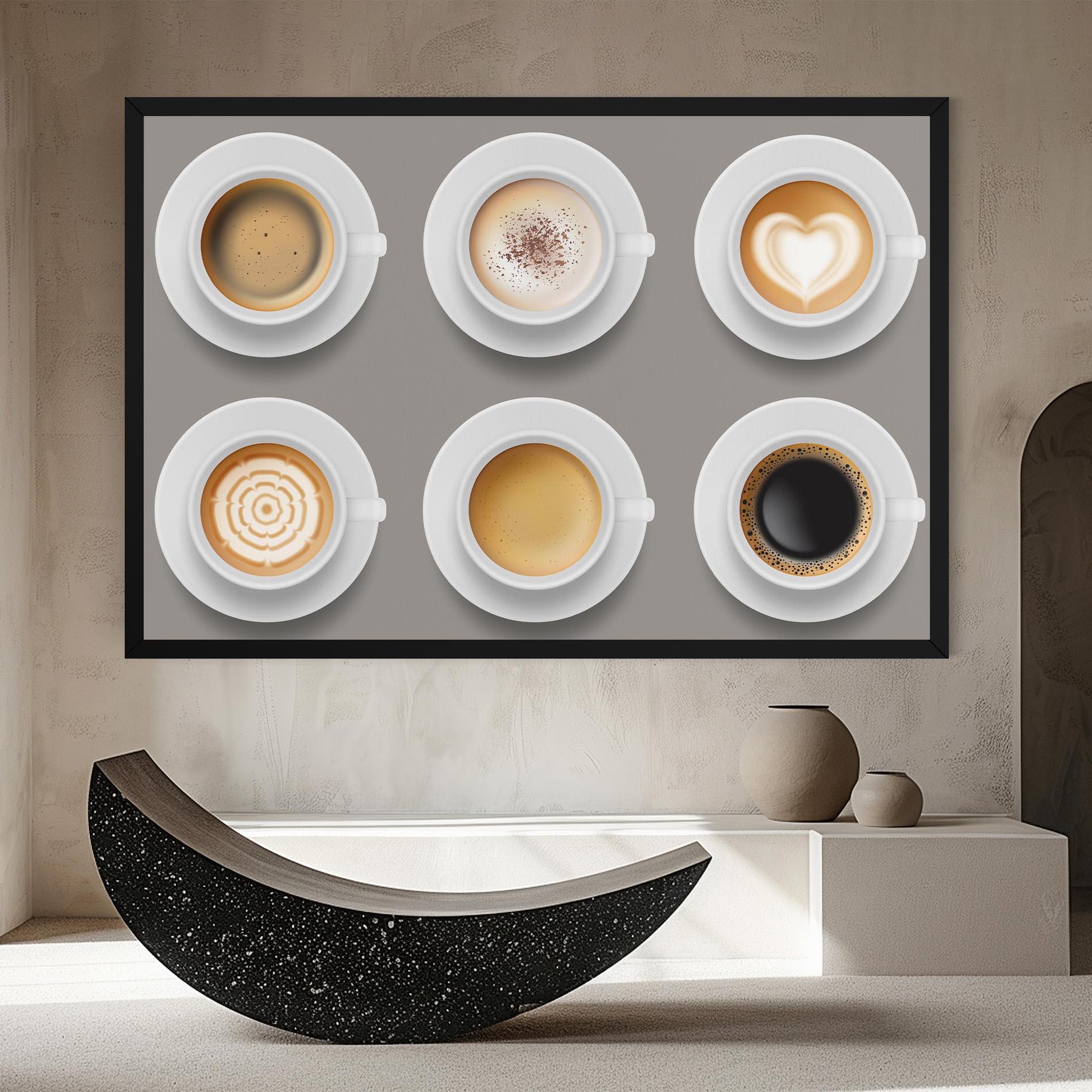 Leinwandbild Coffee Cups Mix mockup 8