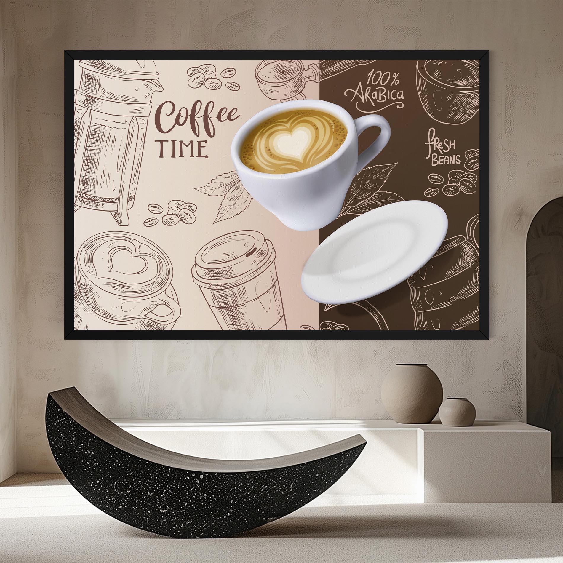 Leinwandbild Coffee Time mockup 8