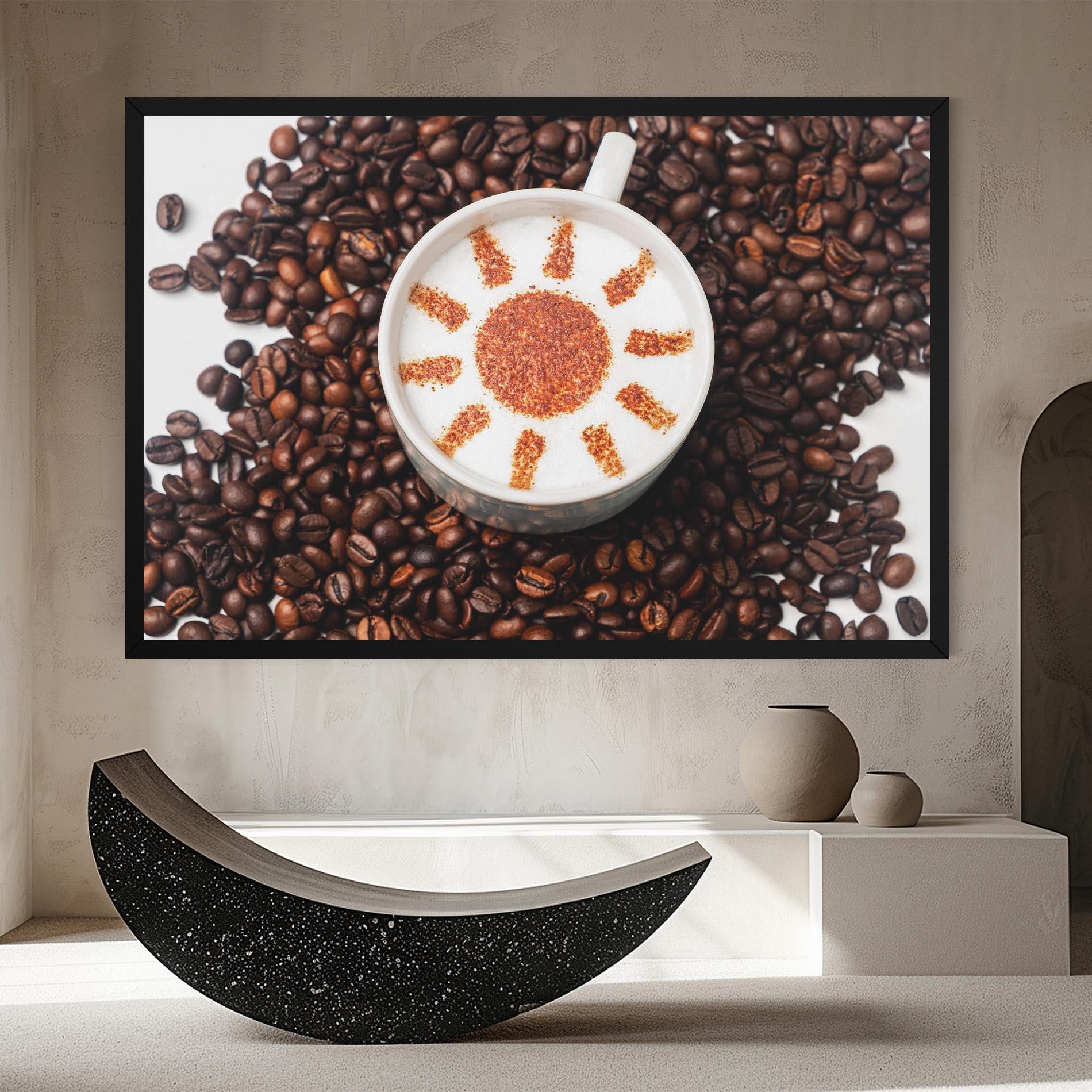 Leinwandbild Sun Pattern Coffee mockup 8