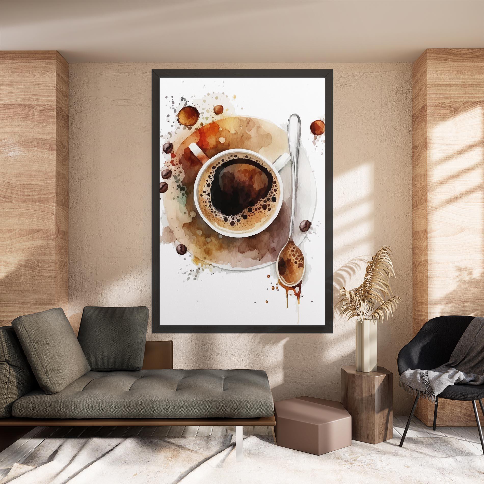 Leinwandbild Coffee Liquid mockup 8