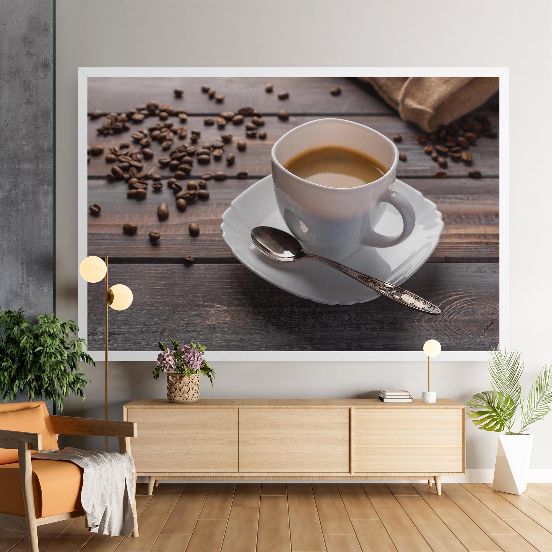 Leinwandbild Aroma Coffee mockup 9