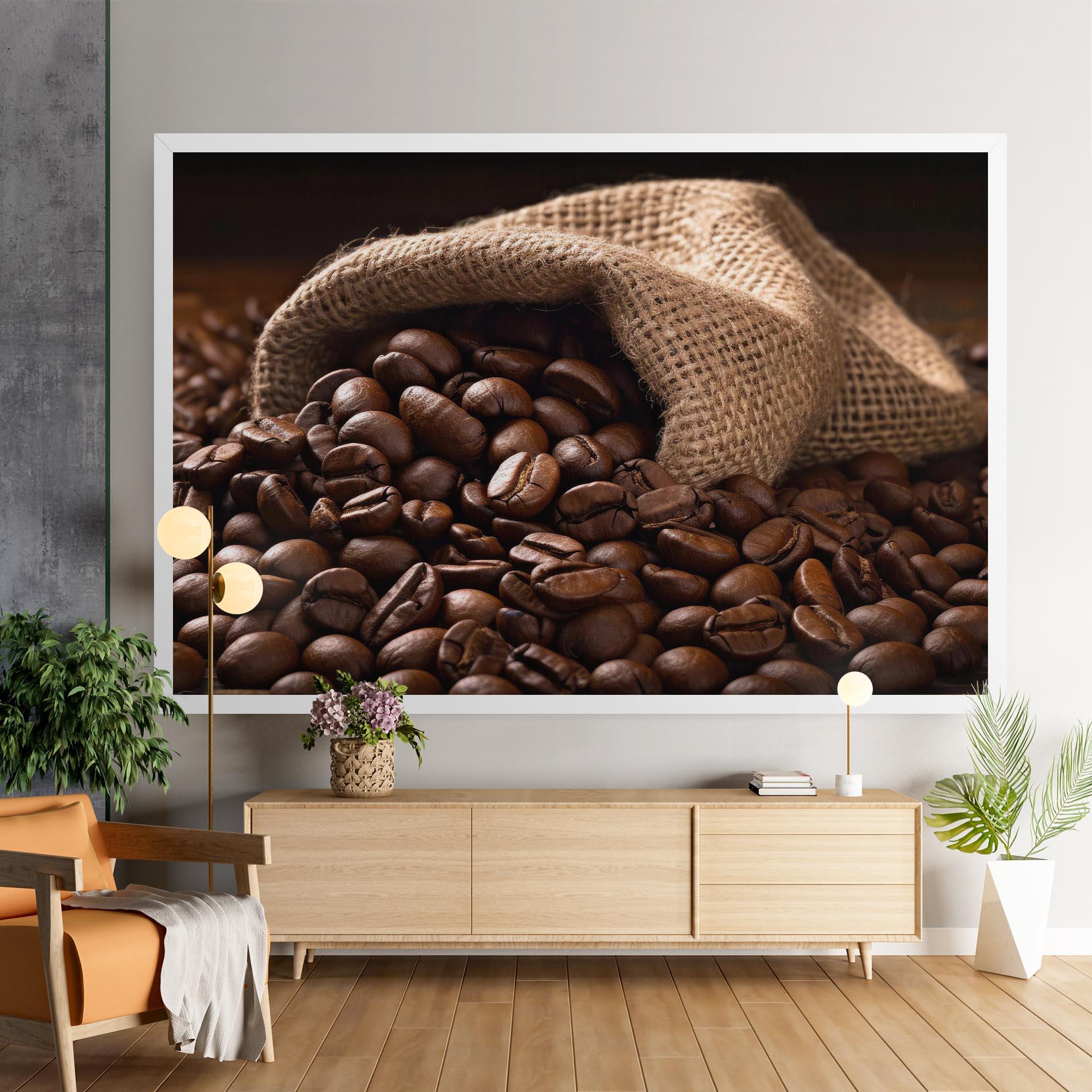 Leinwandbild Bag Of Coffee Beans mockup 9