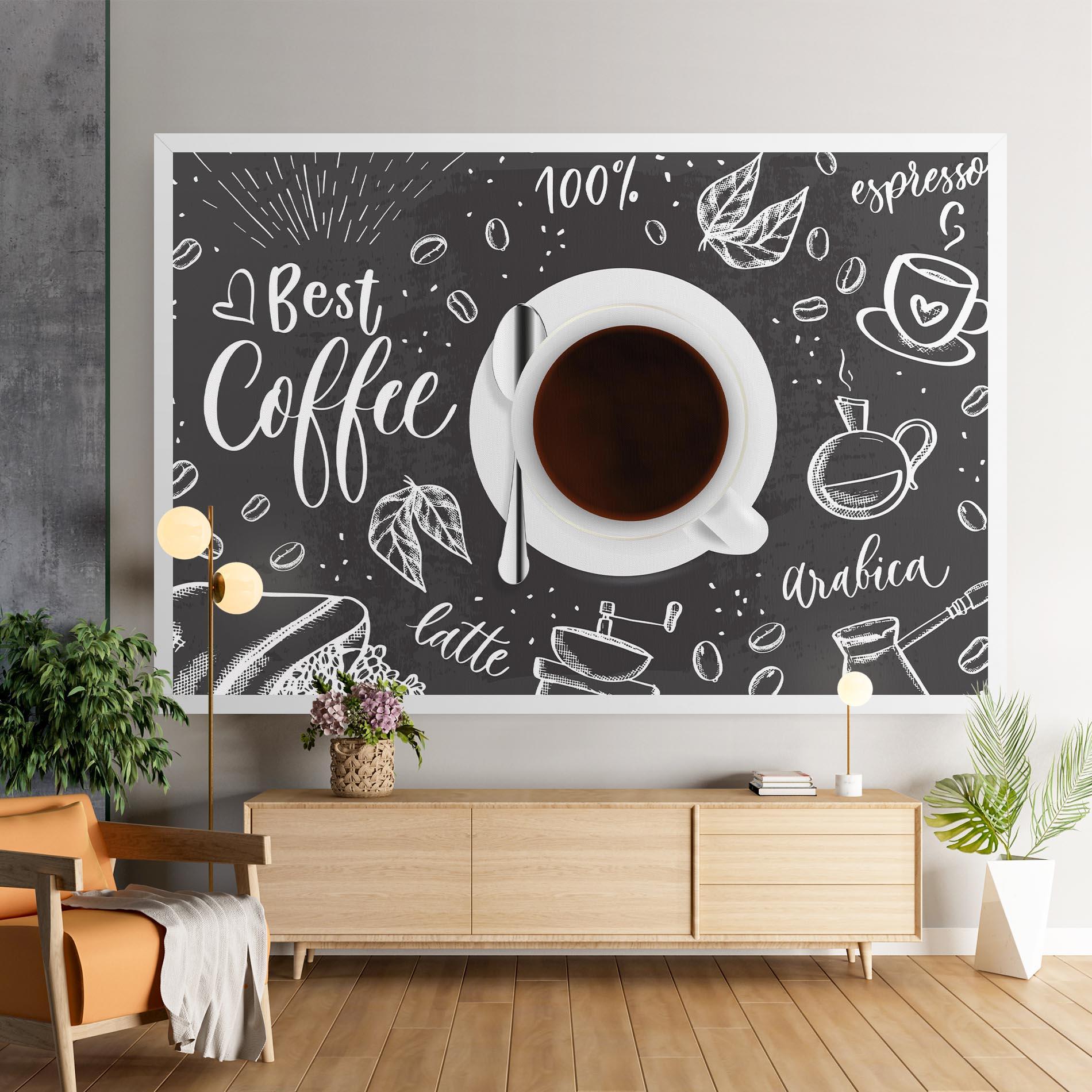 Leinwandbild Best Coffee mockup 9