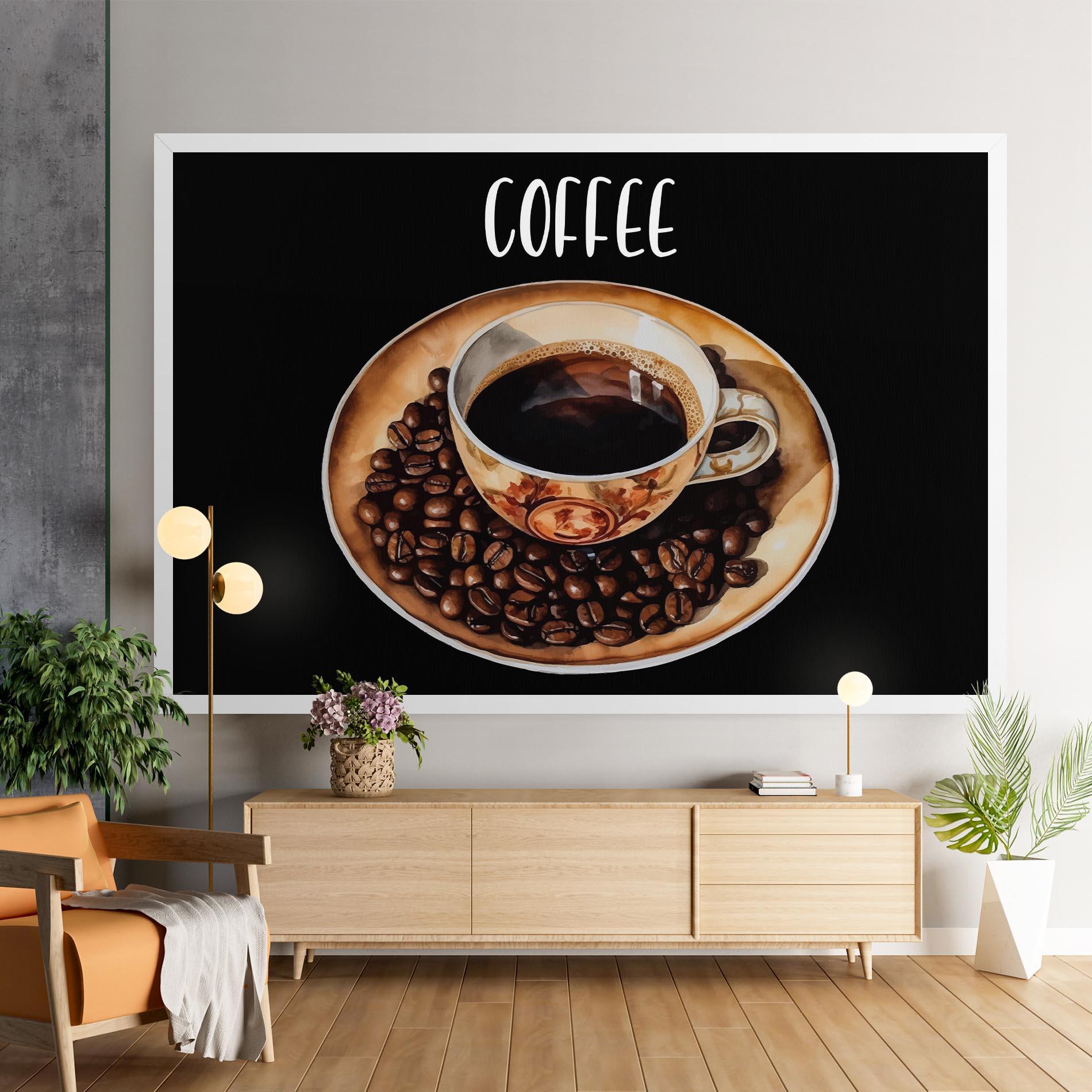 Leinwandbild Coffe Art mockup 9