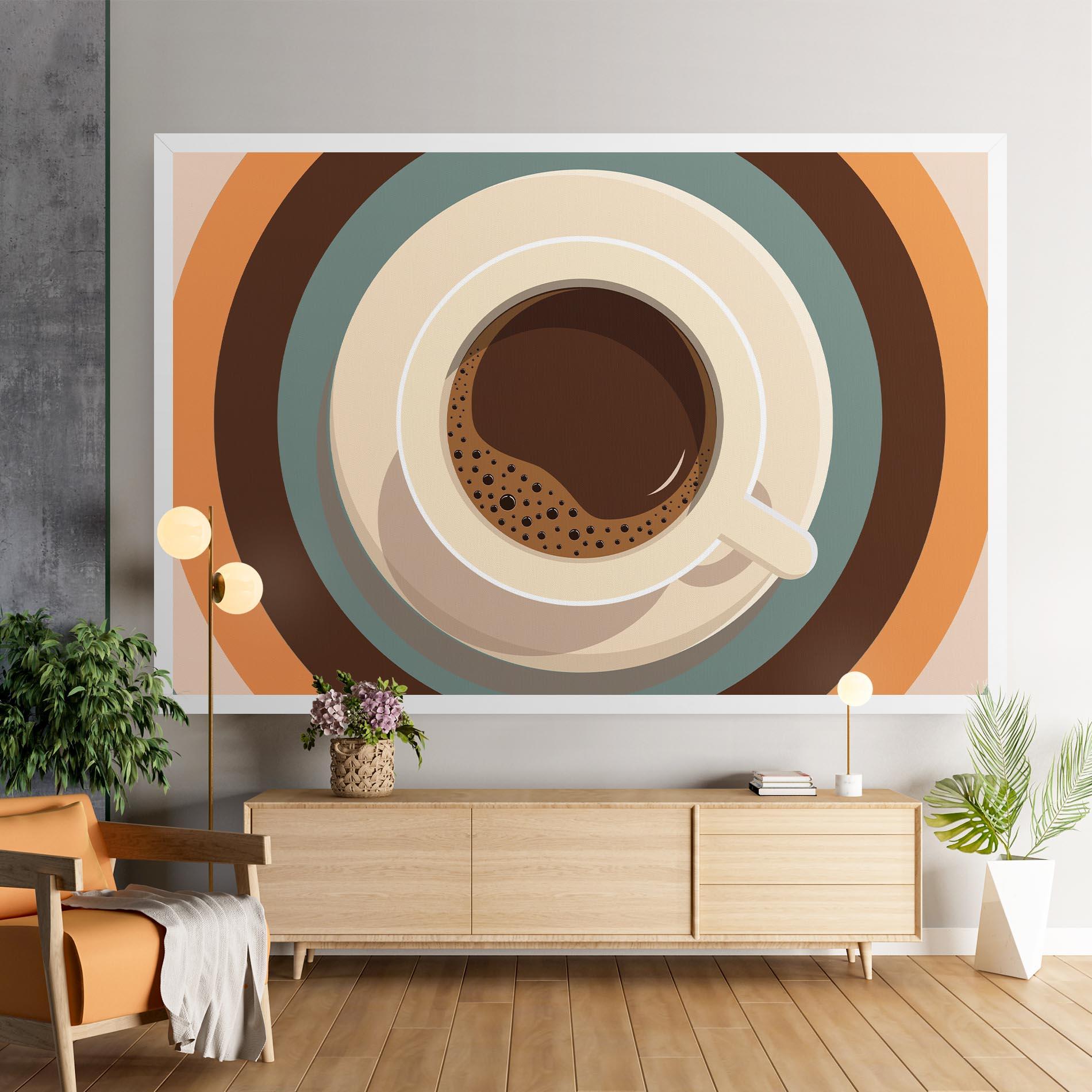 Leinwandbild Coffee Cup mockup 9