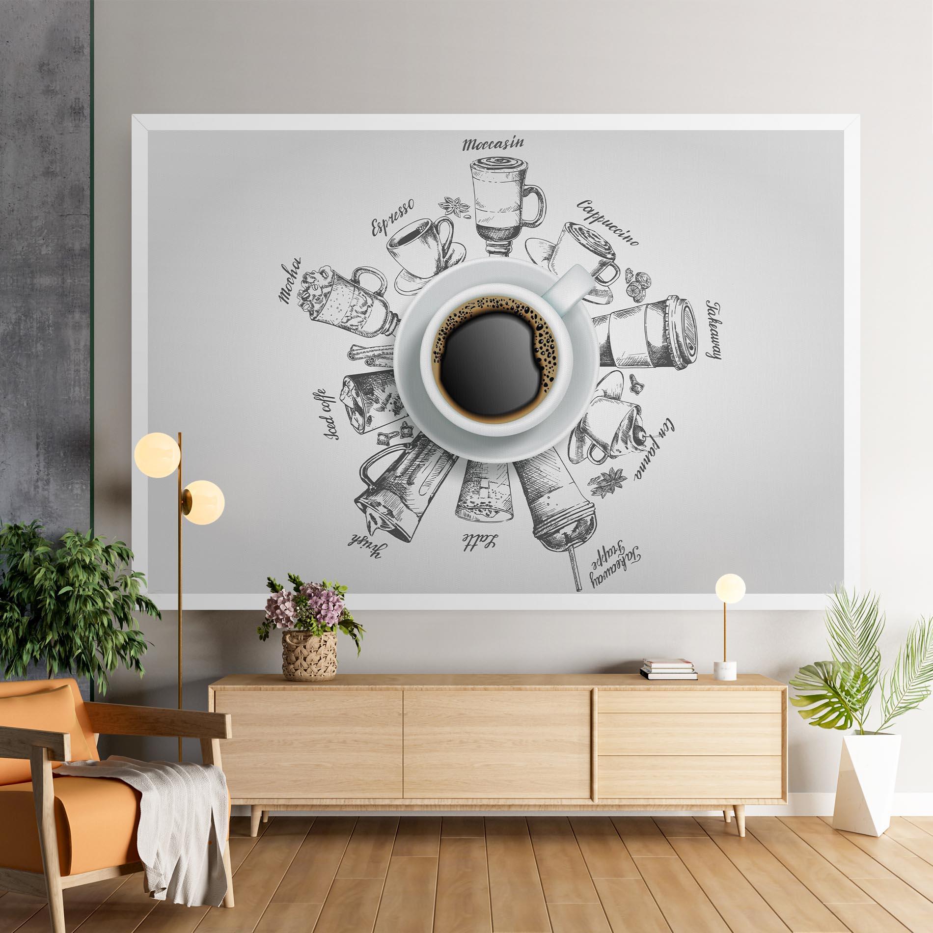 Leinwandbild Coffee List mockup 9