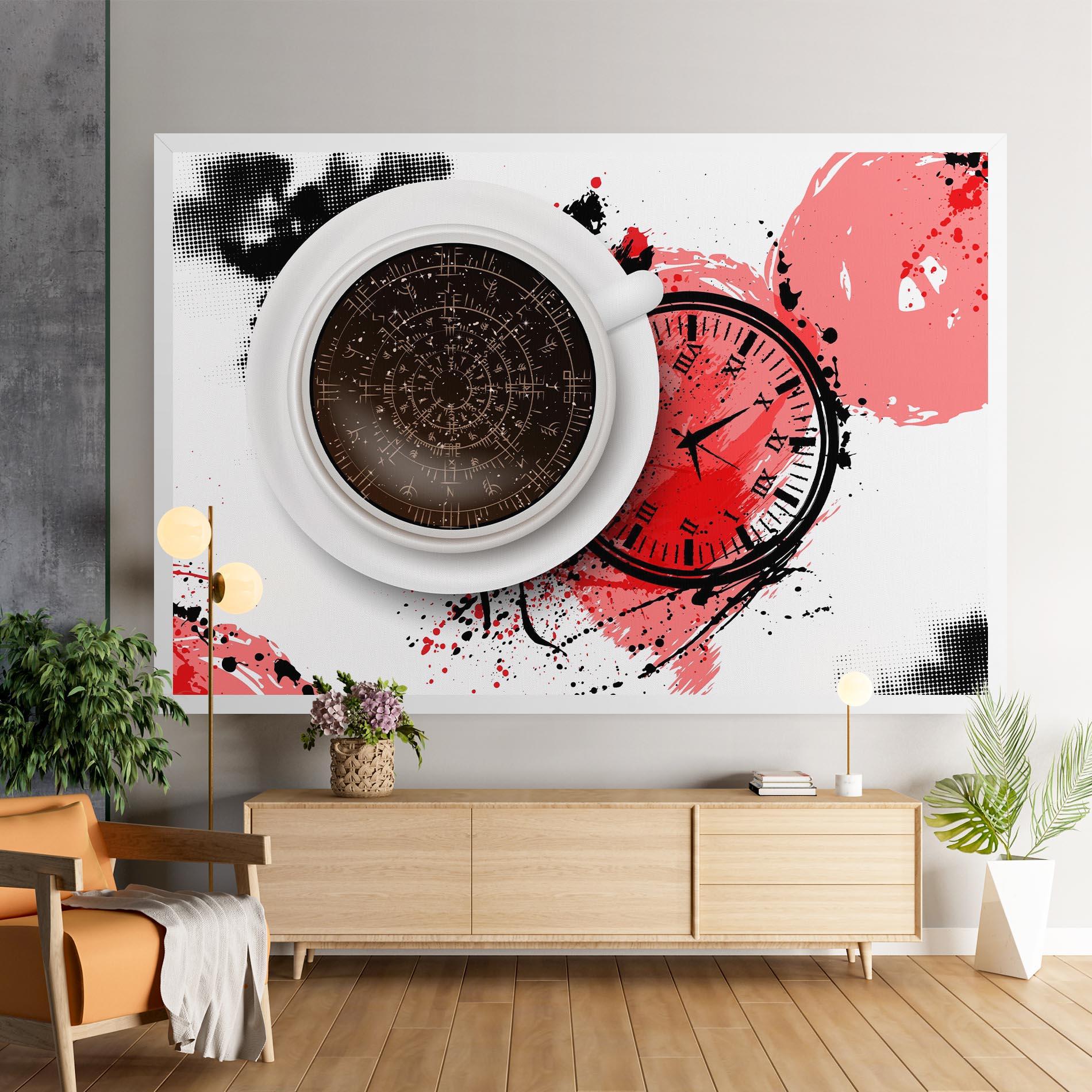 Leinwandbild Coffee Reading mockup 9