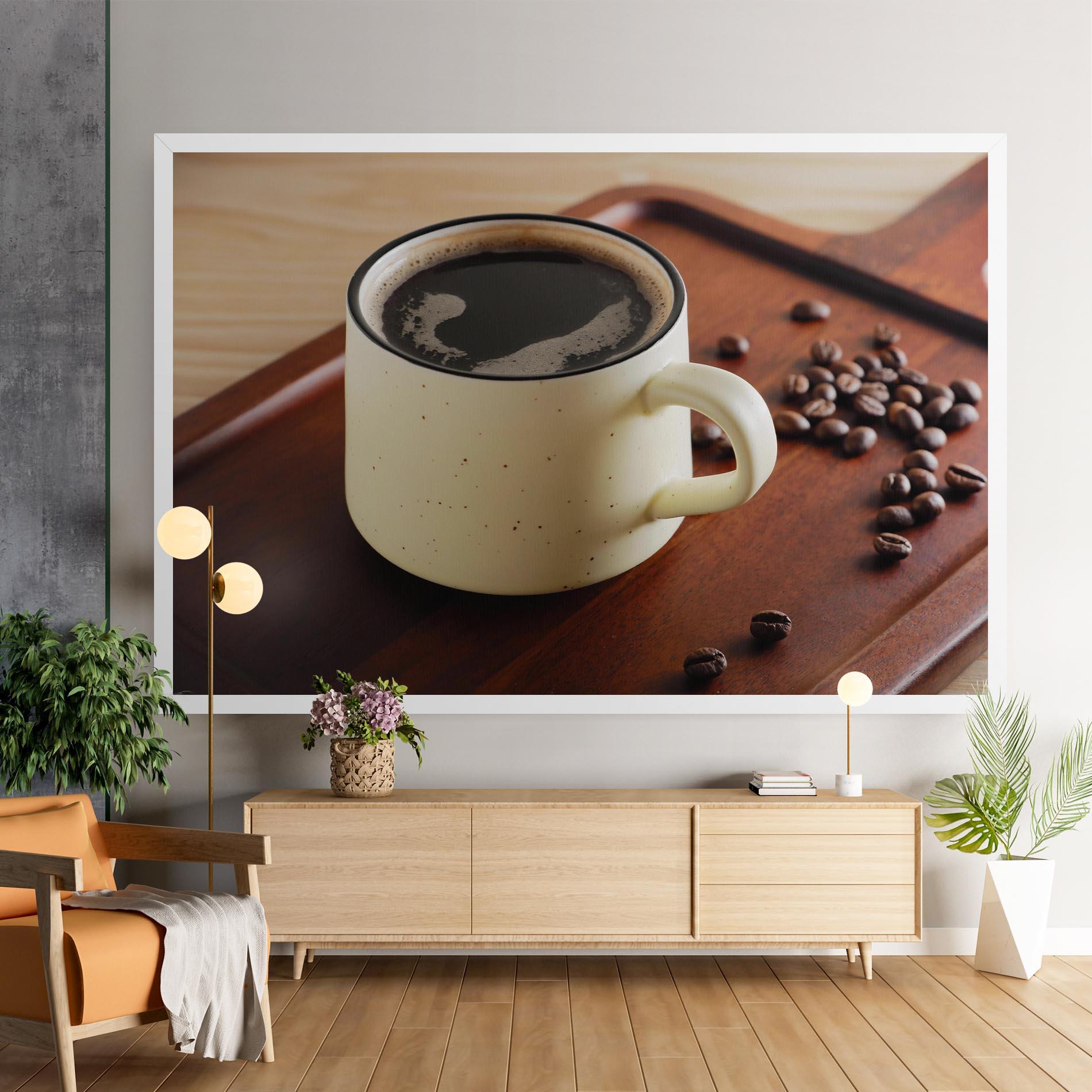 Leinwandbild Coffee Served mockup 9
