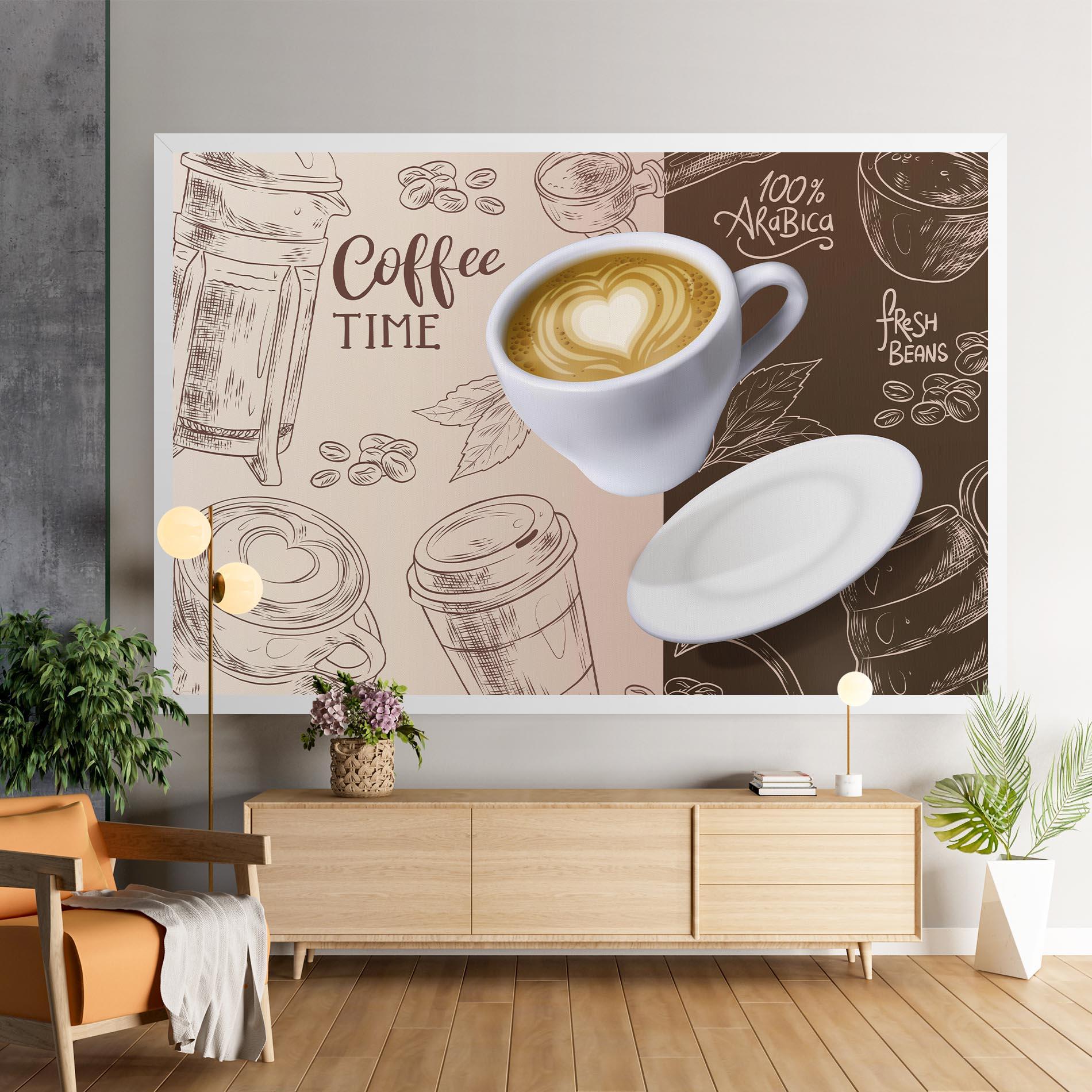 Leinwandbild Coffee Time mockup 9
