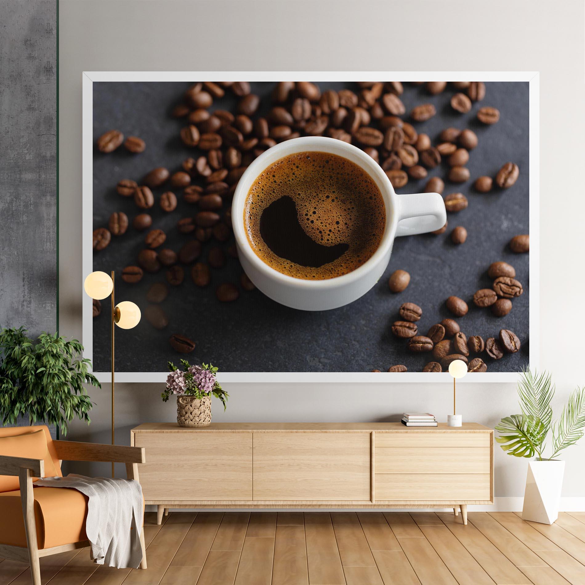 Leinwandbild Espresso Close Up mockup 9