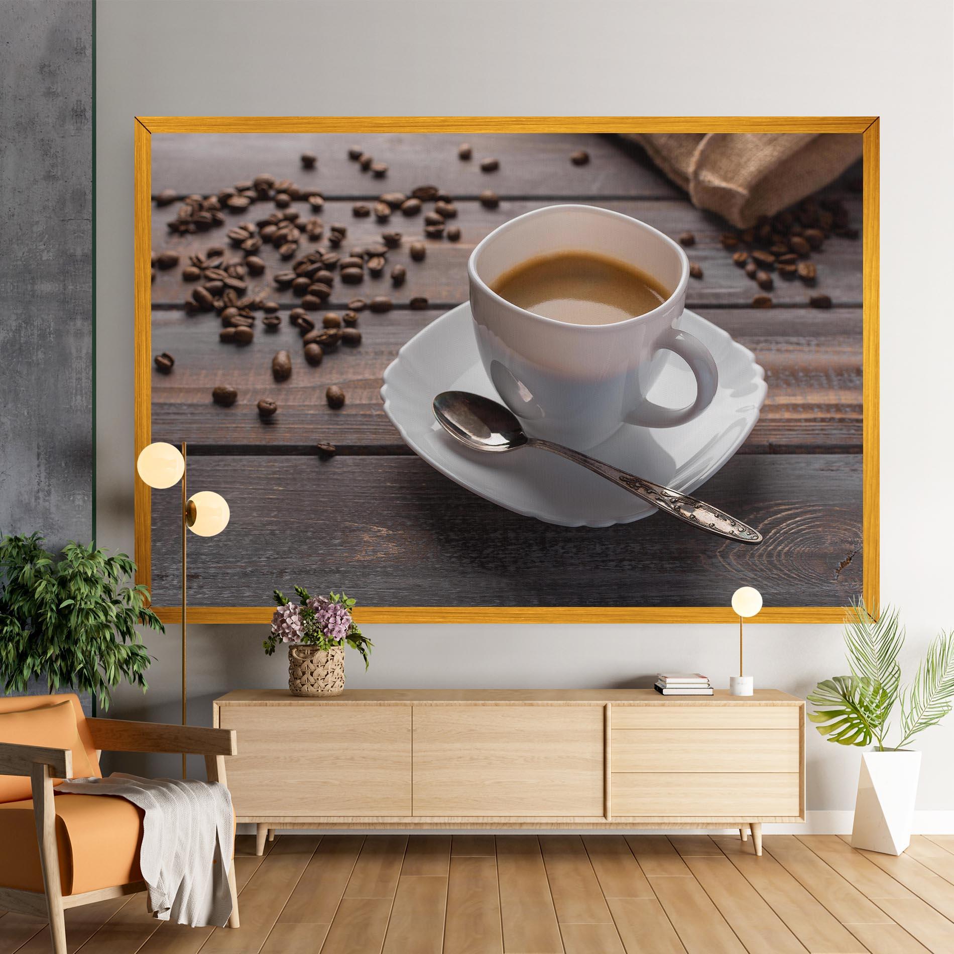 Leinwandbild Aroma Coffee mockup 9