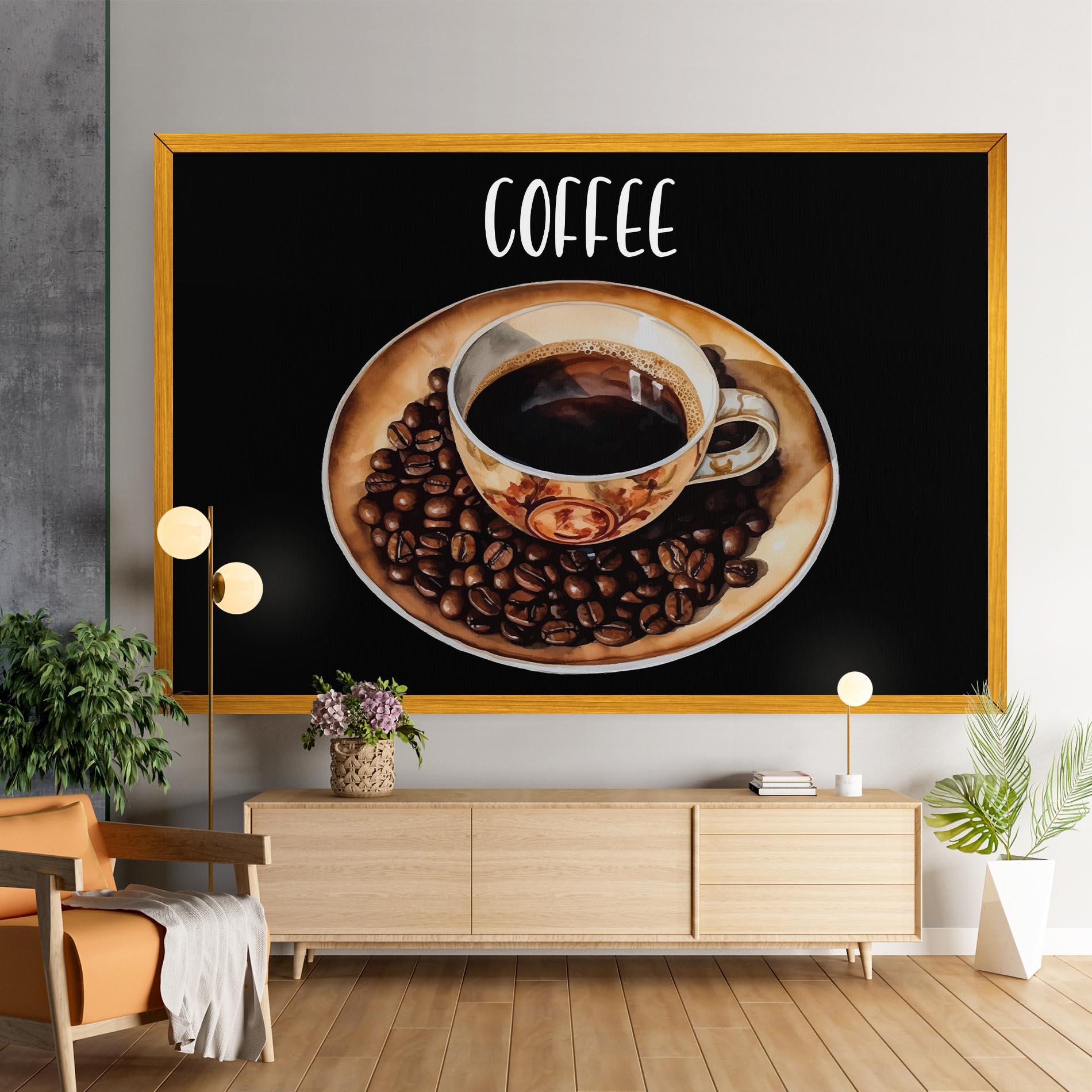 Leinwandbild Coffe Art mockup 9