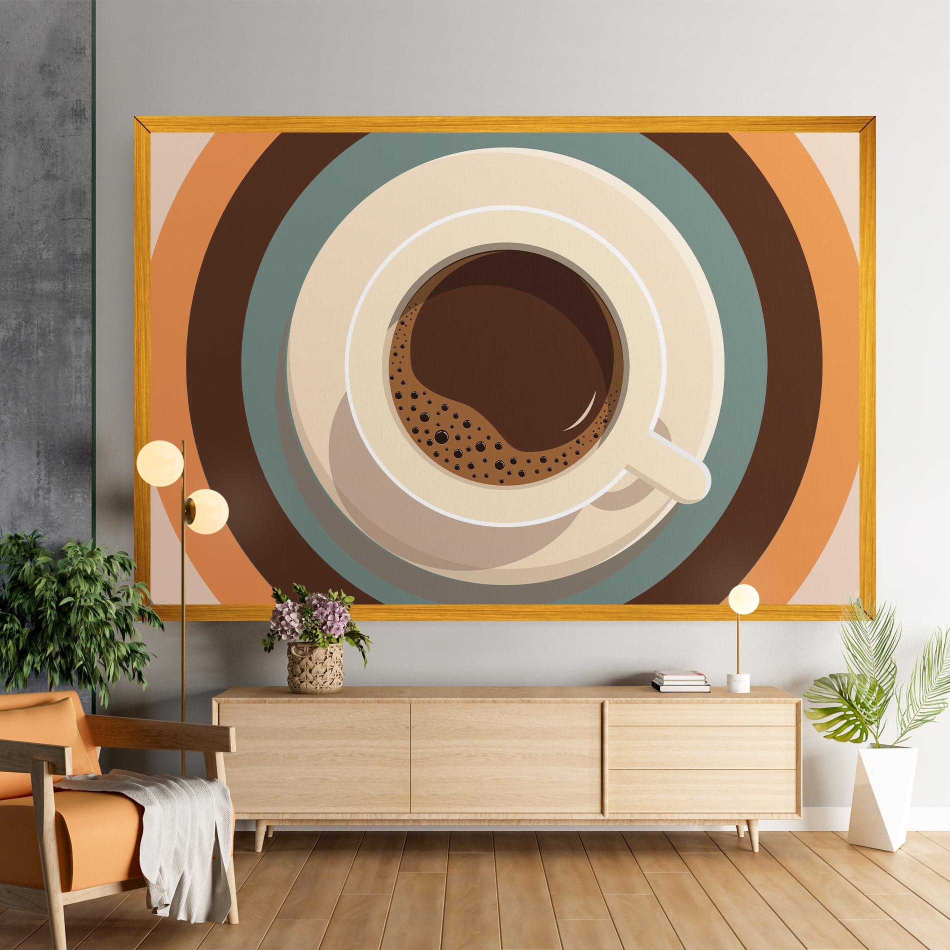 Leinwandbild Coffee Cup mockup 9