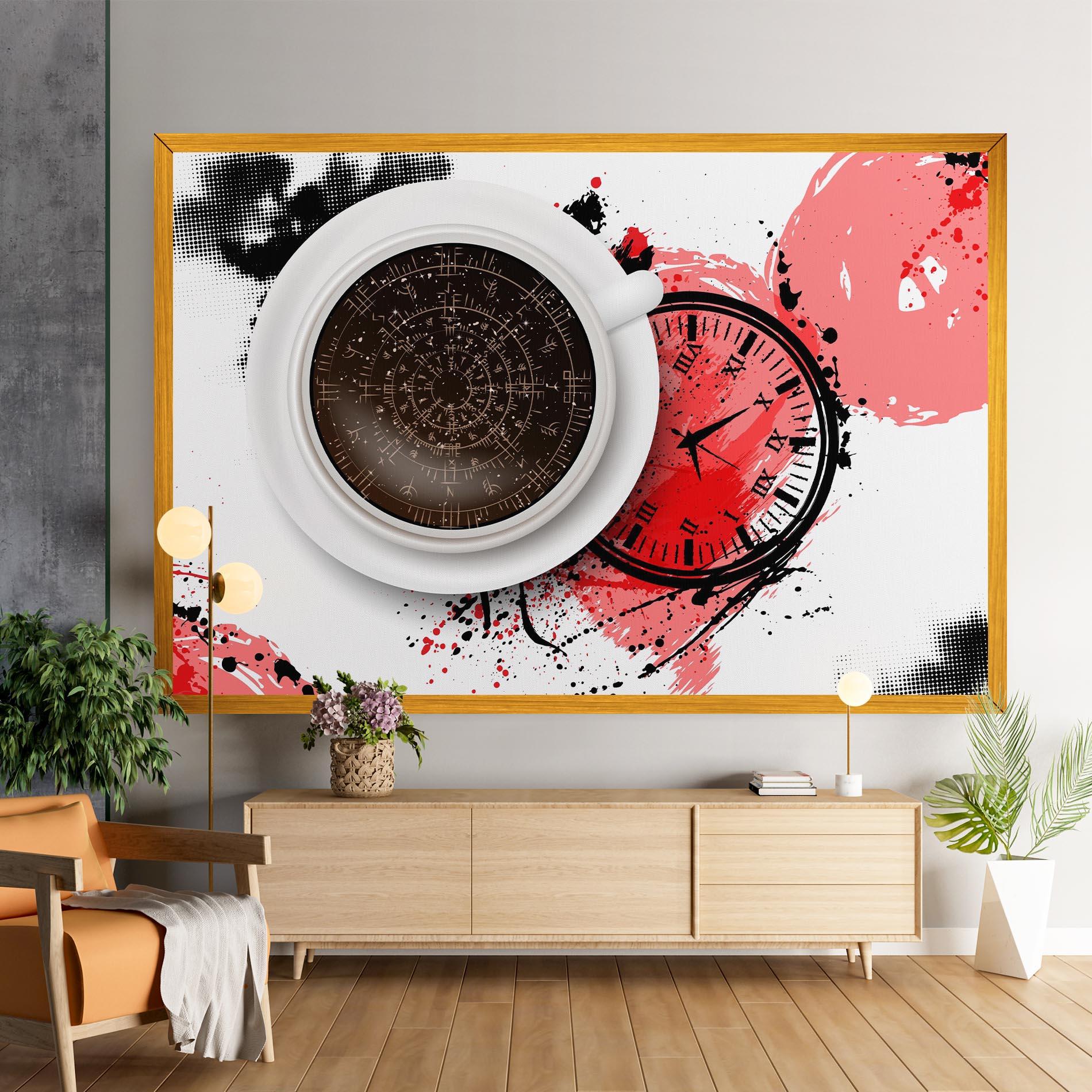 Leinwandbild Coffee Reading mockup 9