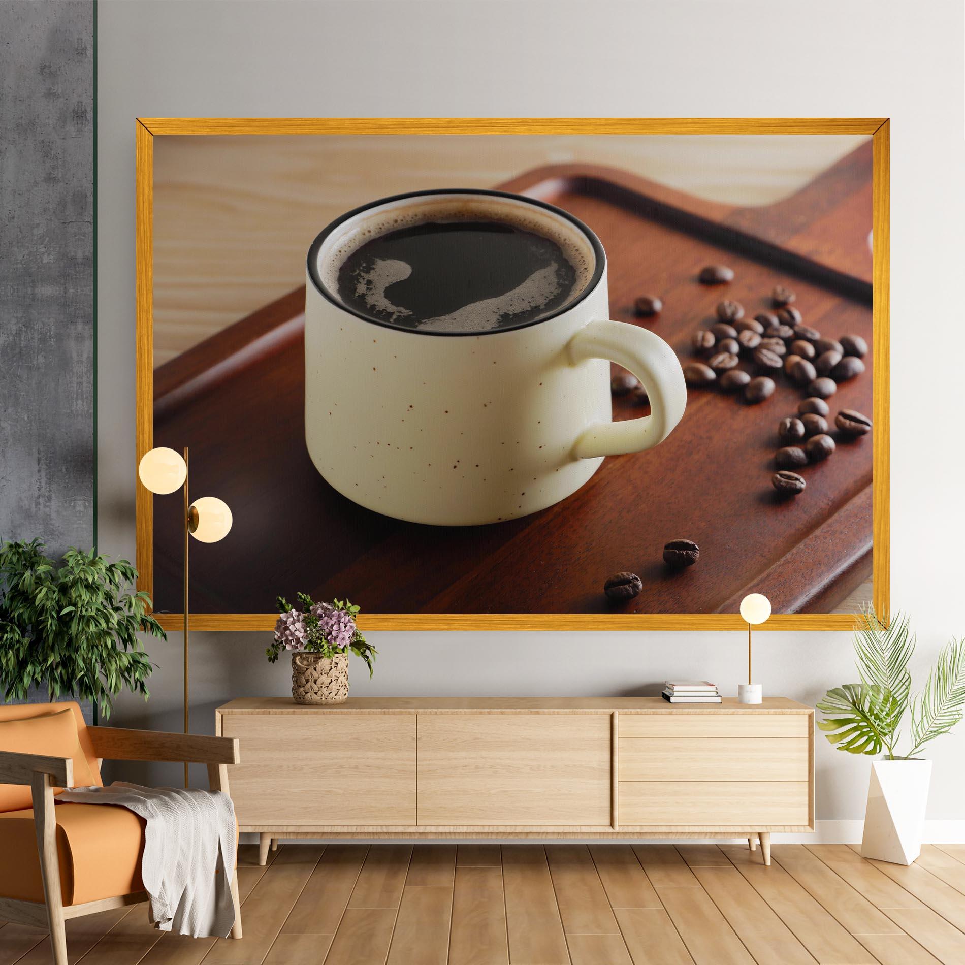 Leinwandbild Coffee Served mockup 9