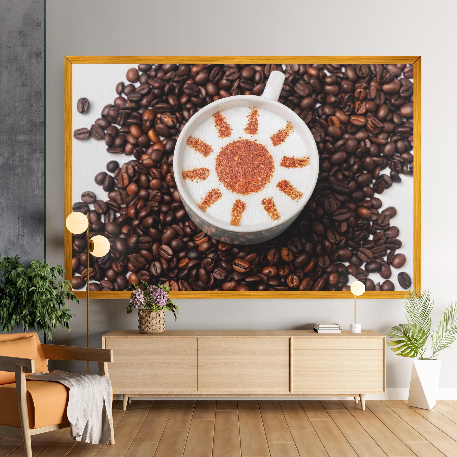 Leinwandbild Sun Pattern Coffee mockup 9