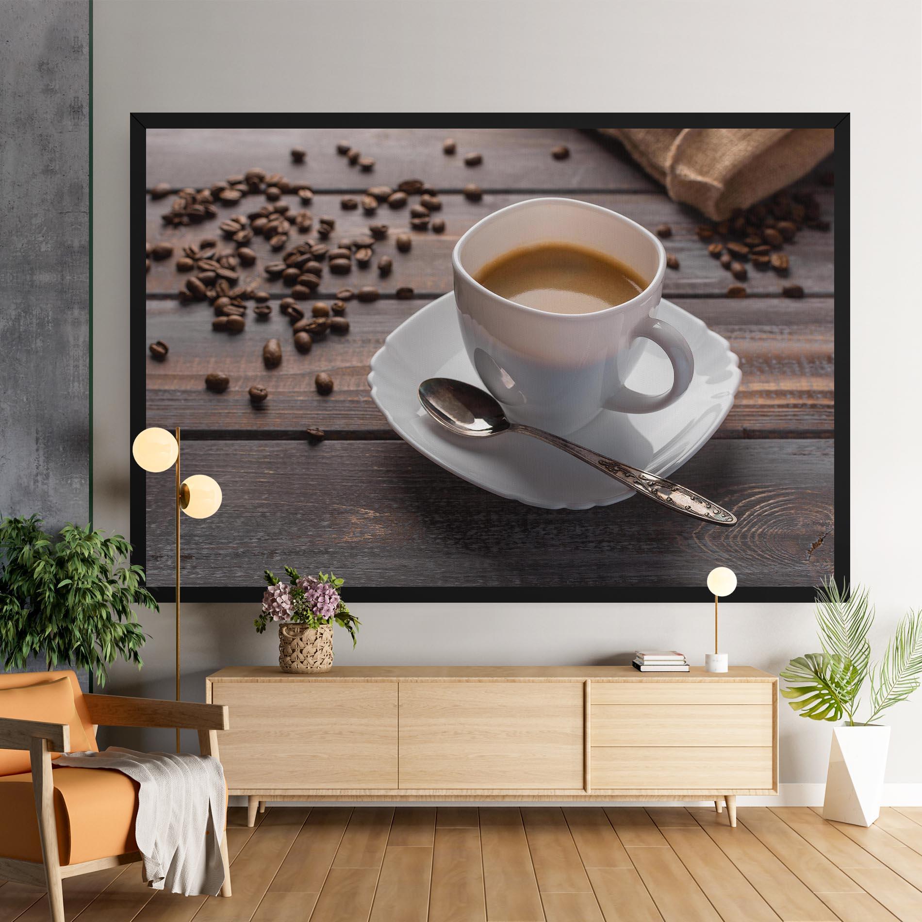Leinwandbild Aroma Coffee mockup 9