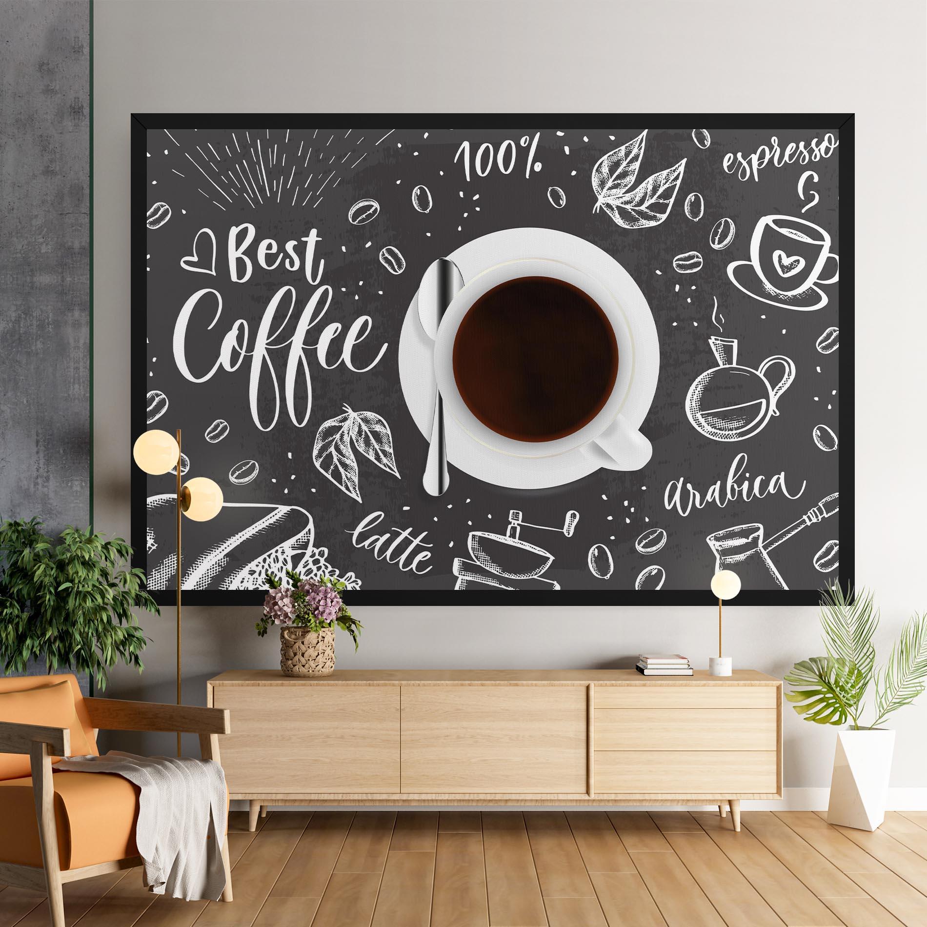 Leinwandbild Best Coffee mockup 9