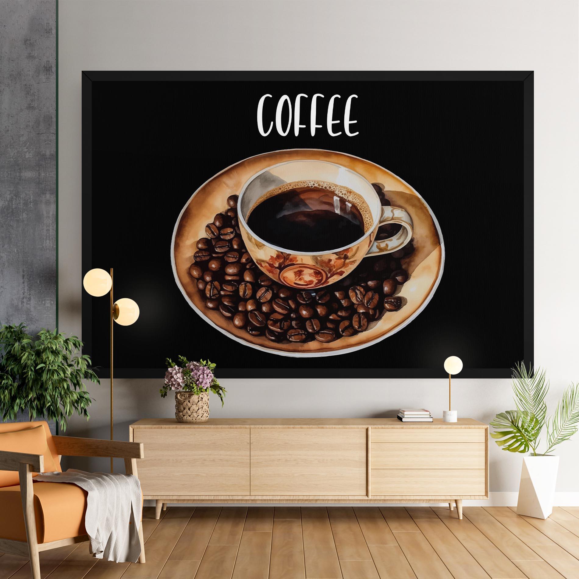Leinwandbild Coffe Art mockup 9