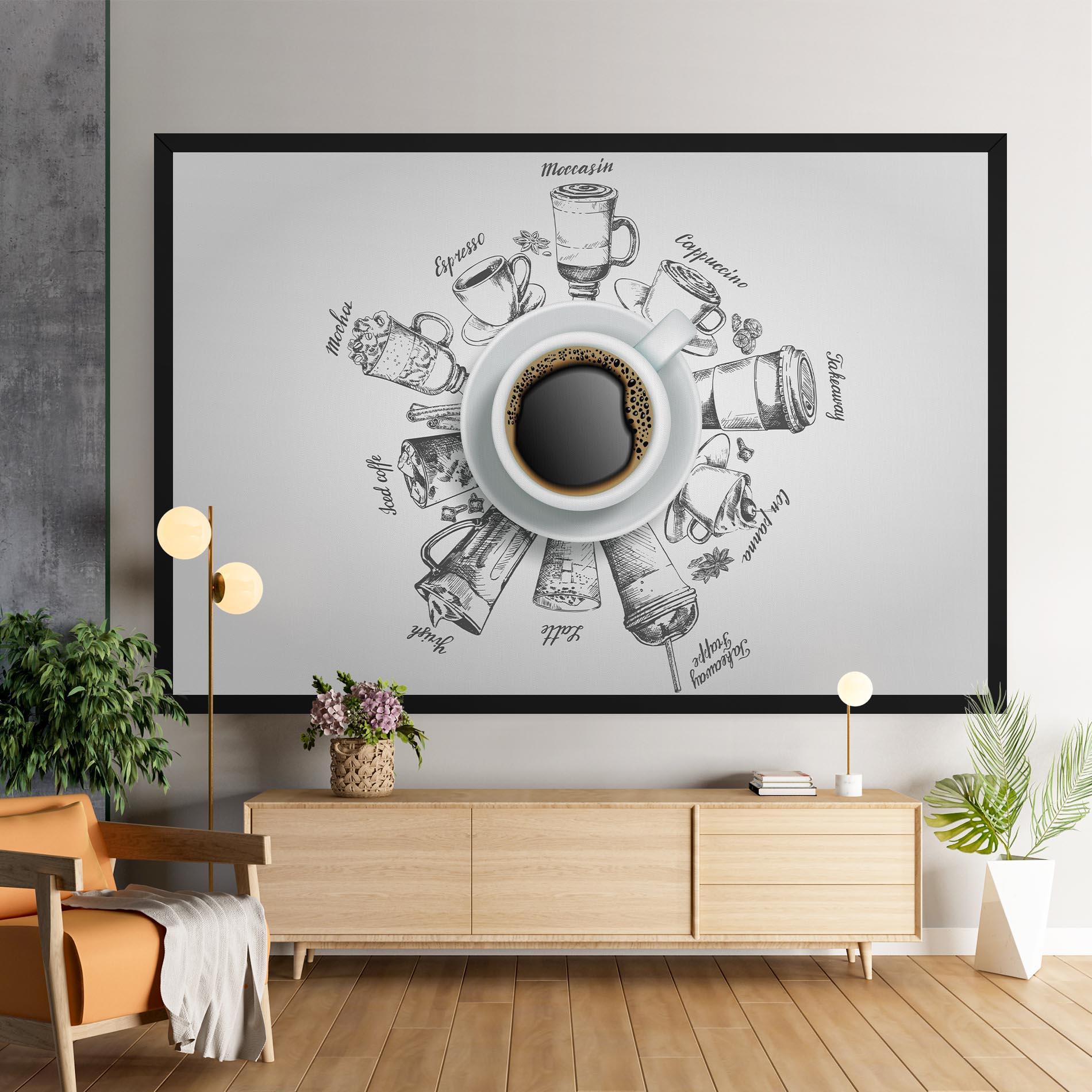 Leinwandbild Coffee List mockup 9