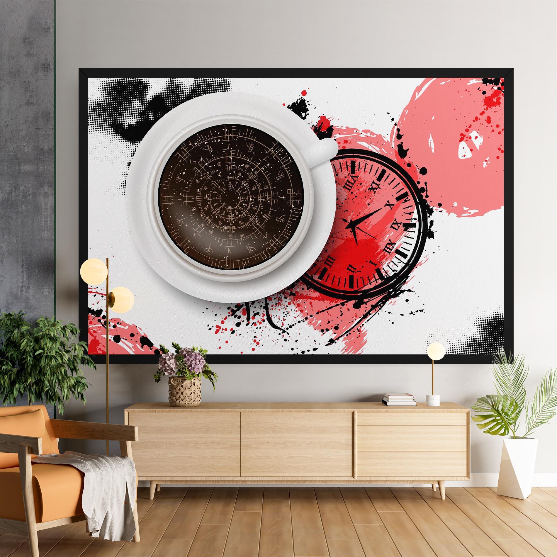 Leinwandbild Coffee Reading mockup 9