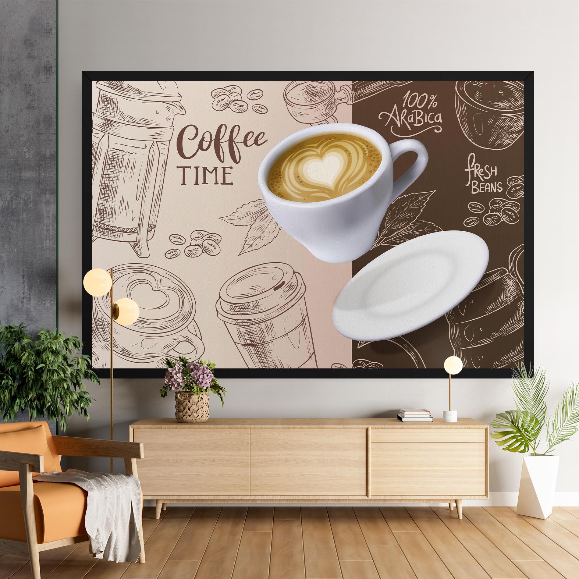 Leinwandbild Coffee Time mockup 9