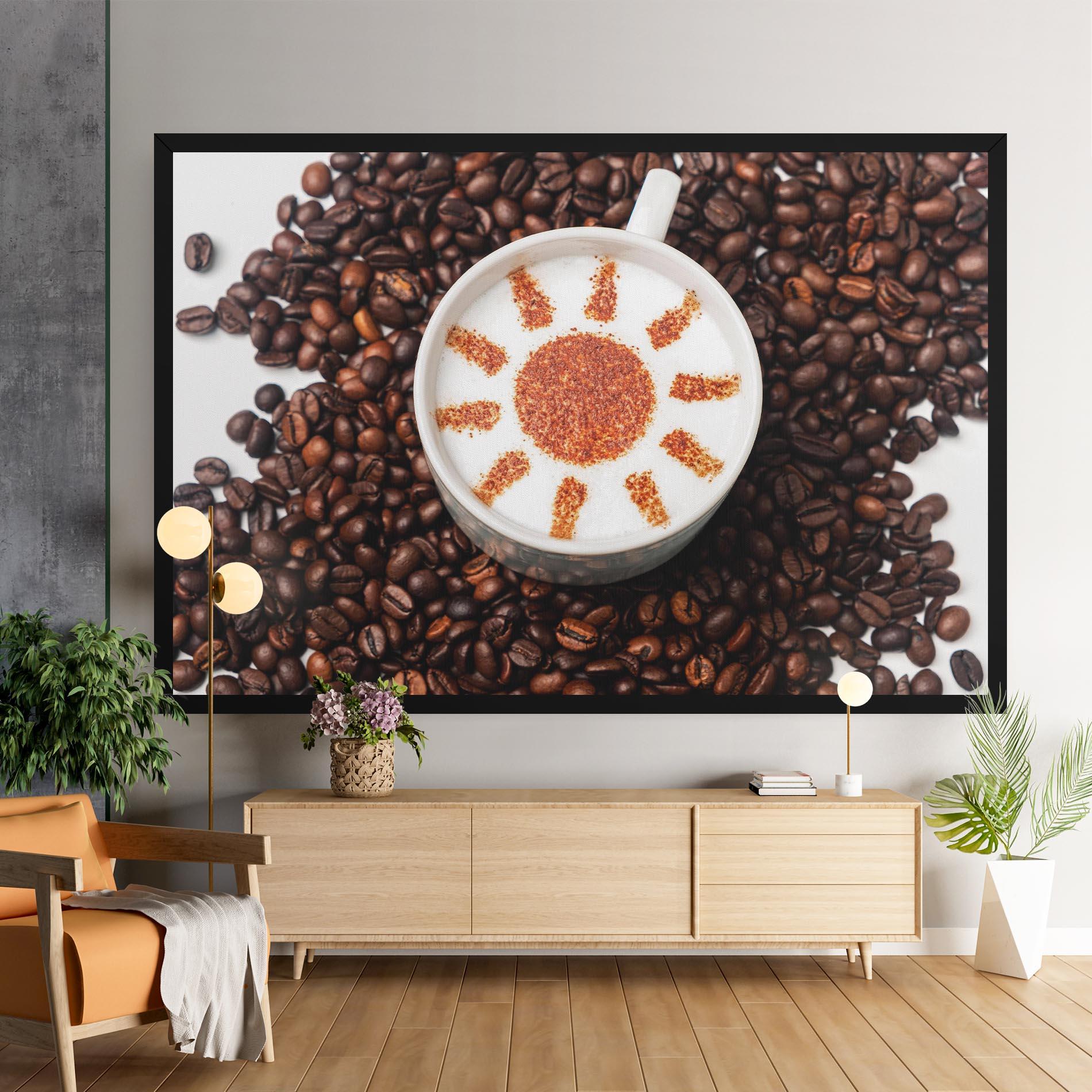 Leinwandbild Sun Pattern Coffee mockup 9
