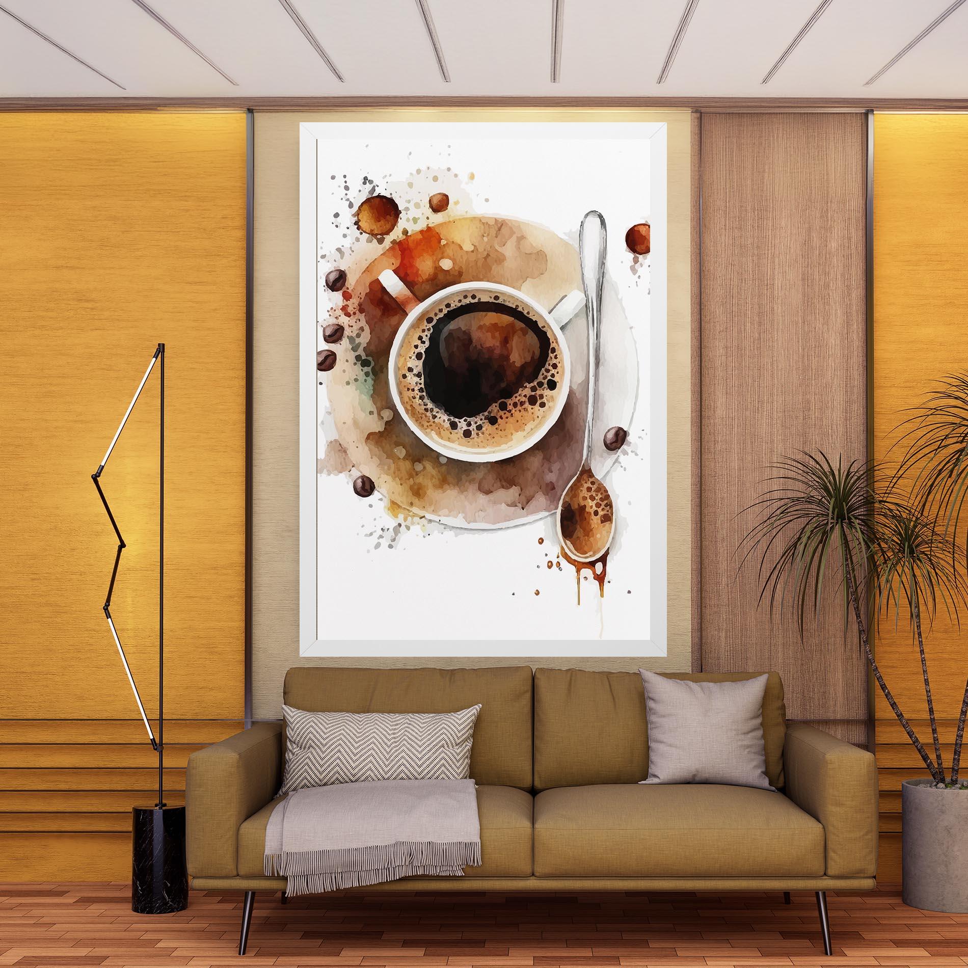 Leinwandbild Coffee Liquid mockup 9