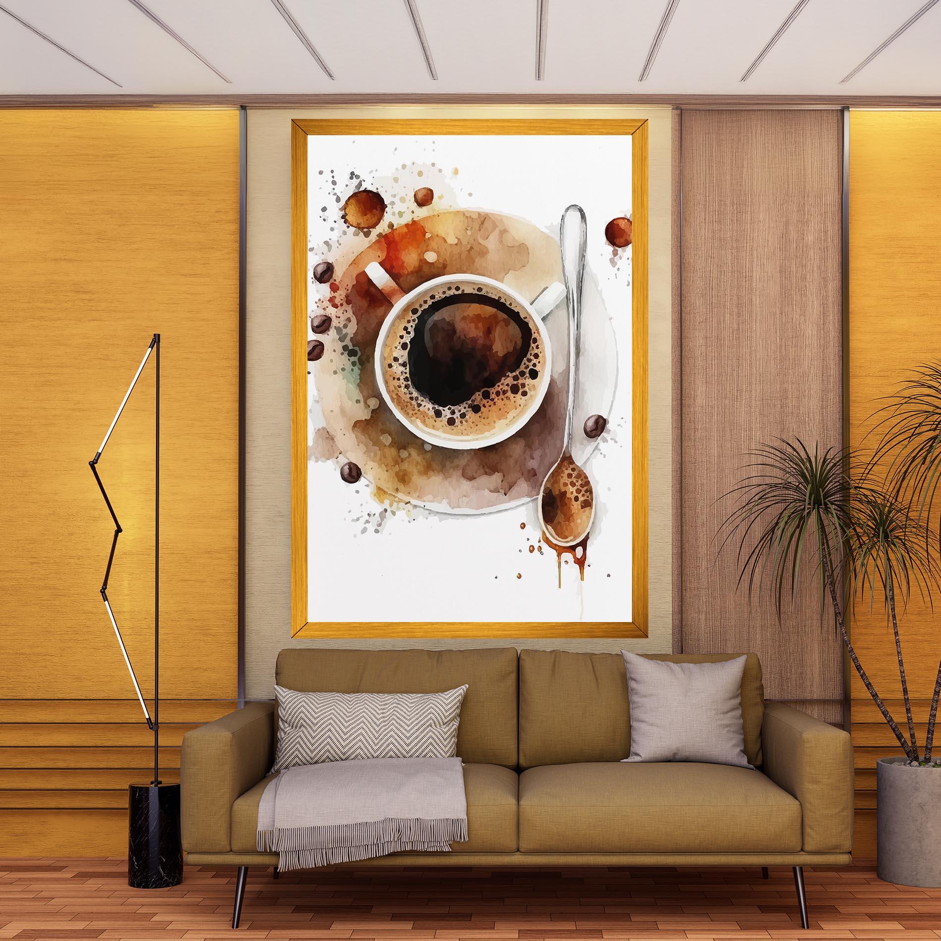 Leinwandbild Coffee Liquid mockup 9