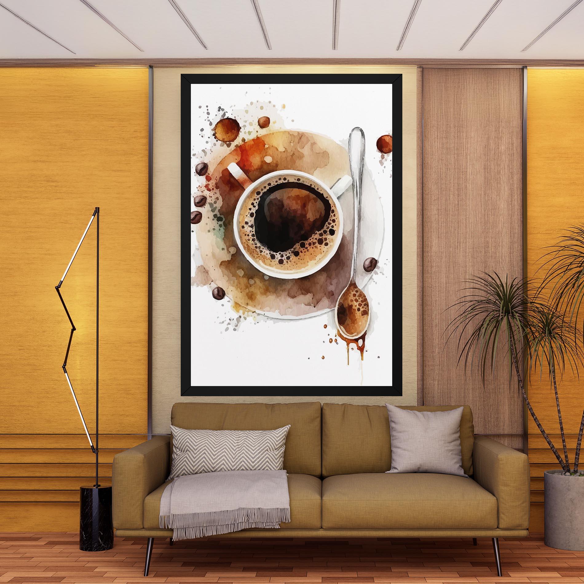 Leinwandbild Coffee Liquid mockup 9