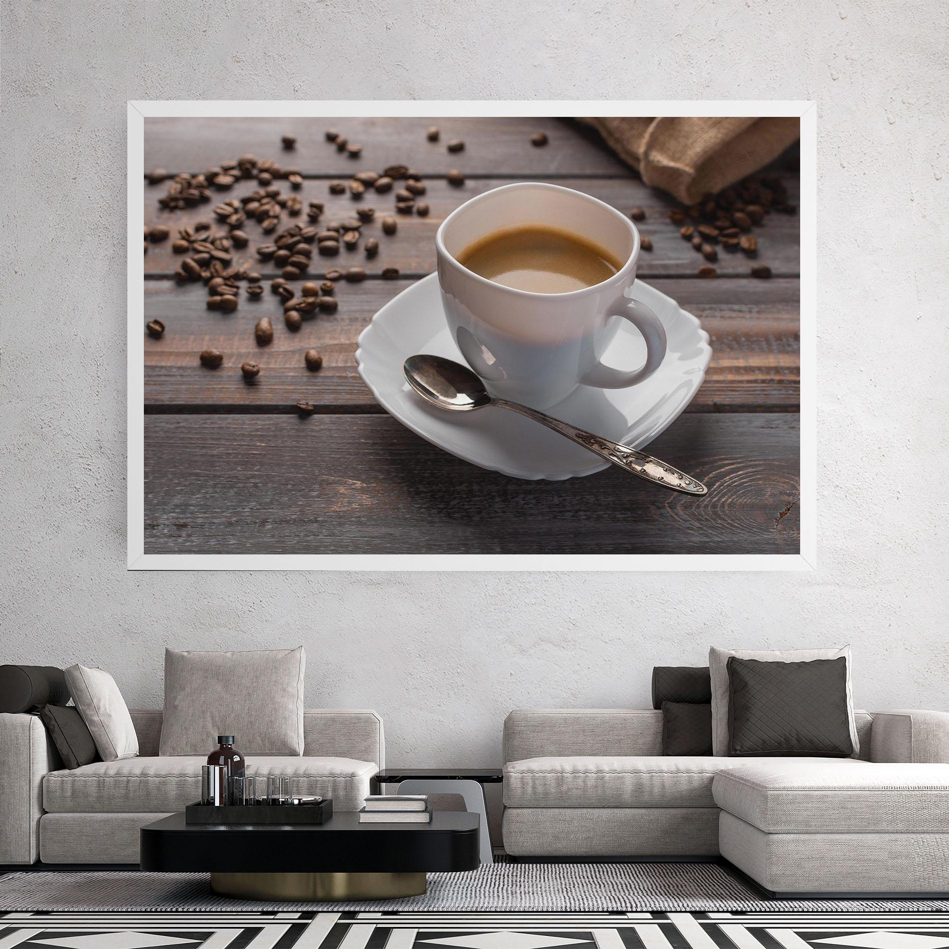 Leinwandbild Aroma Coffee mockup 2