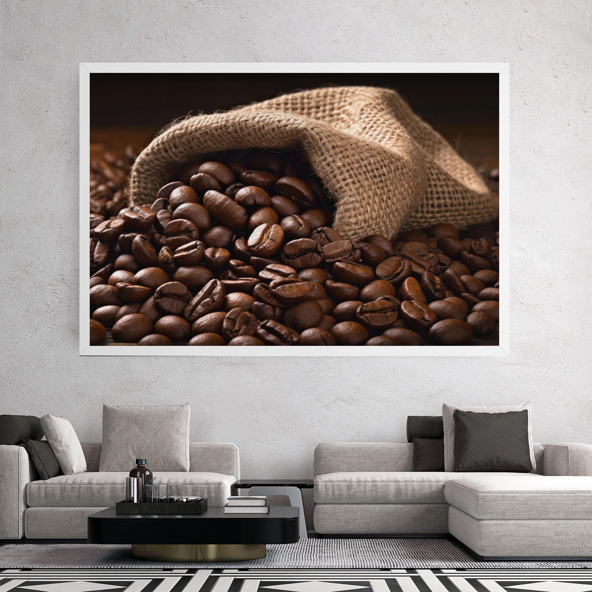 Leinwandbild Bag Of Coffee Beans mockup 2