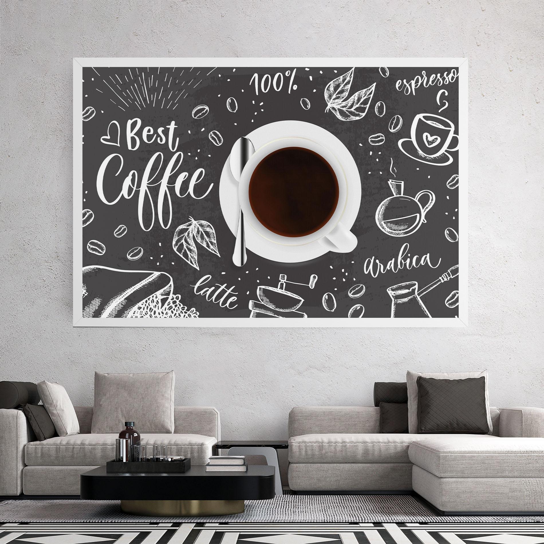 Leinwandbild Best Coffee mockup 2