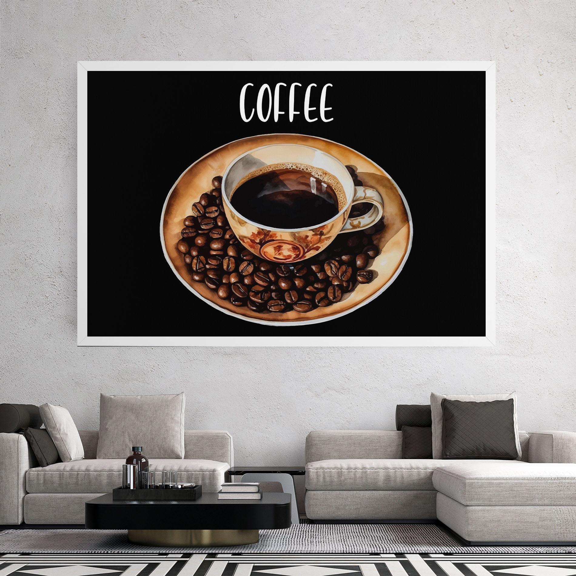 Leinwandbild Coffe Art mockup 2