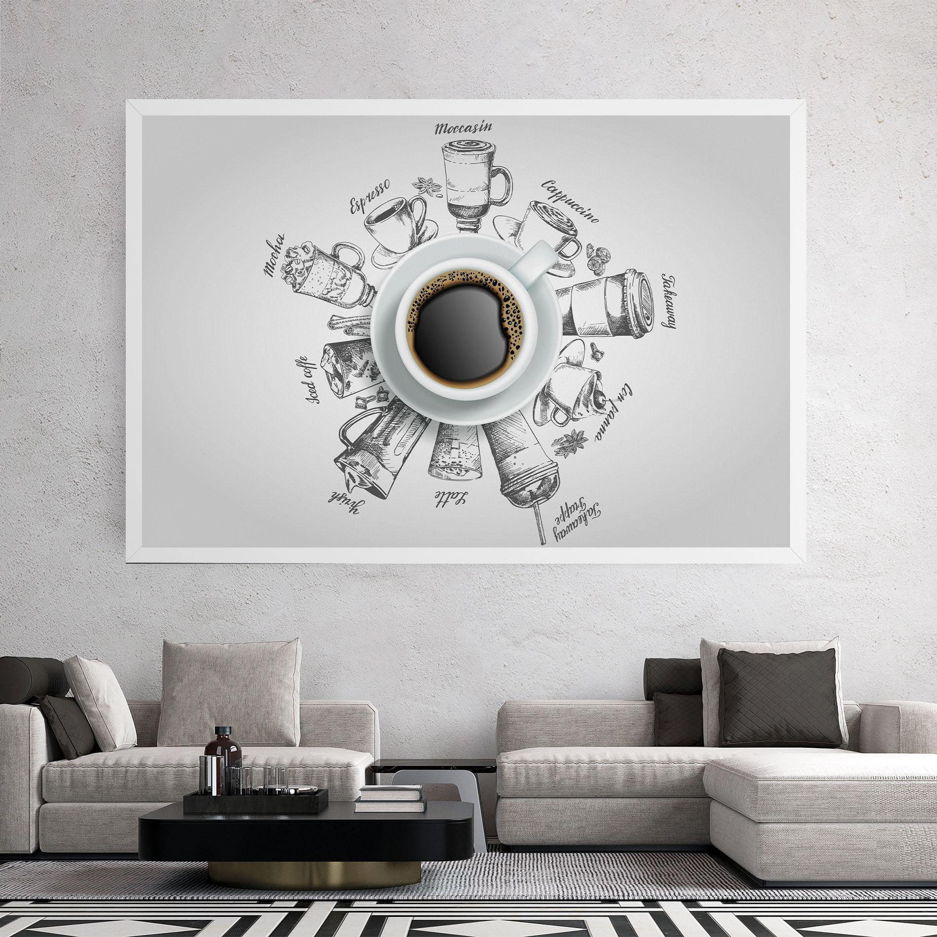 Leinwandbild Coffee List mockup 2