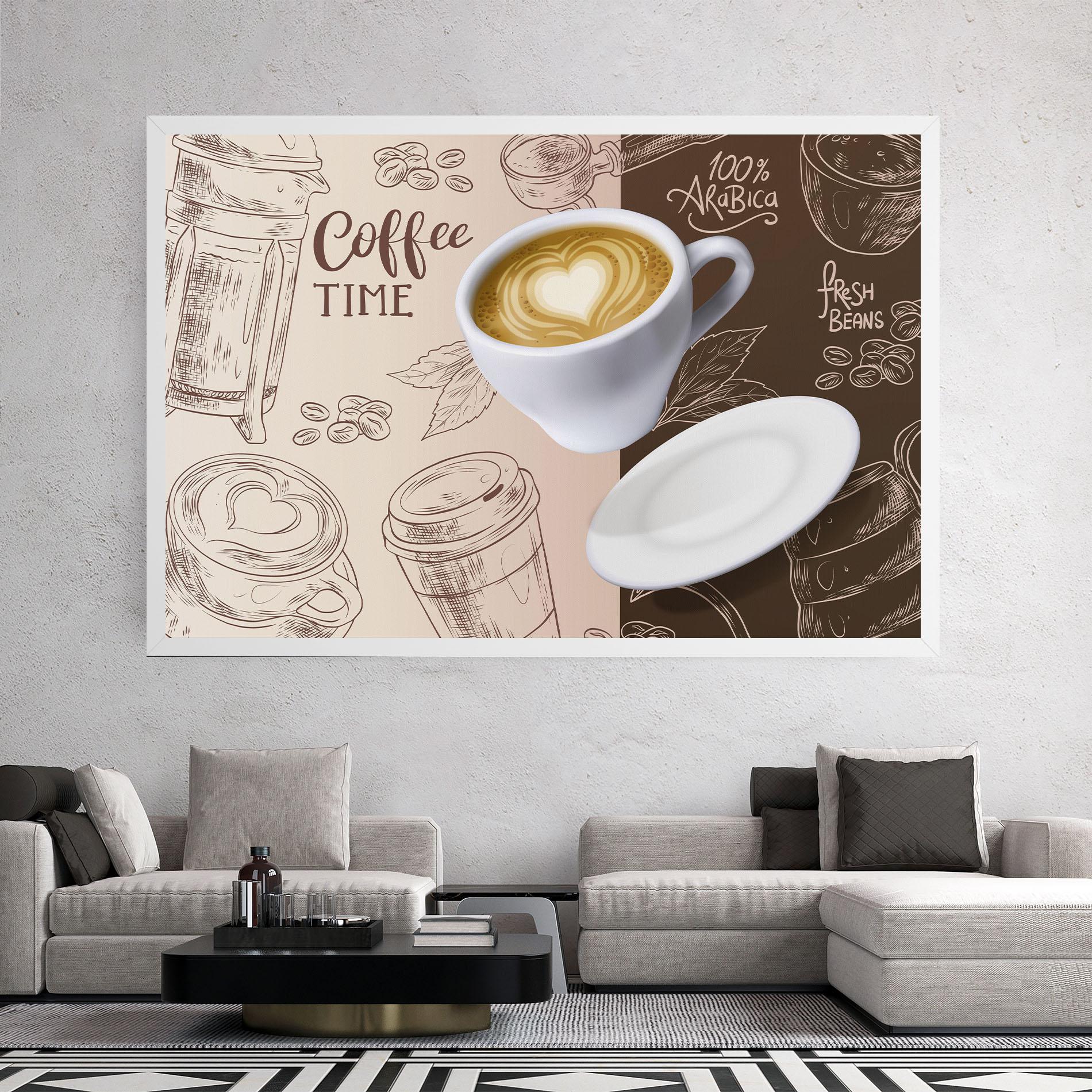 Leinwandbild Coffee Time mockup 2