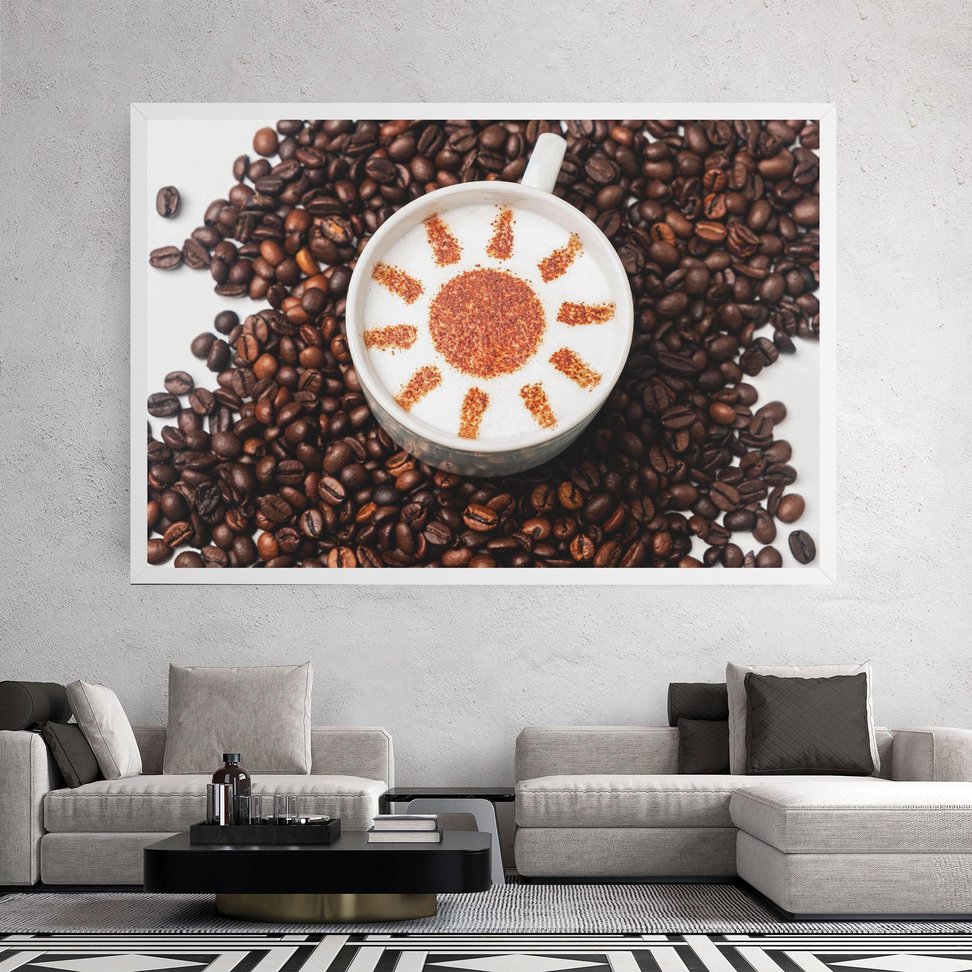 Leinwandbild Sun Pattern Coffee mockup 2