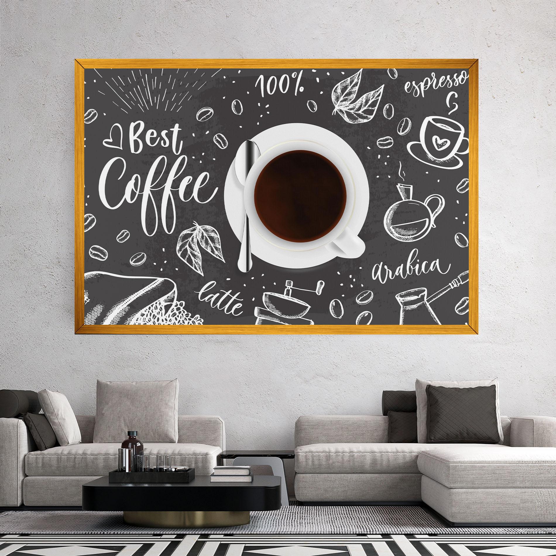 Leinwandbild Best Coffee mockup 2