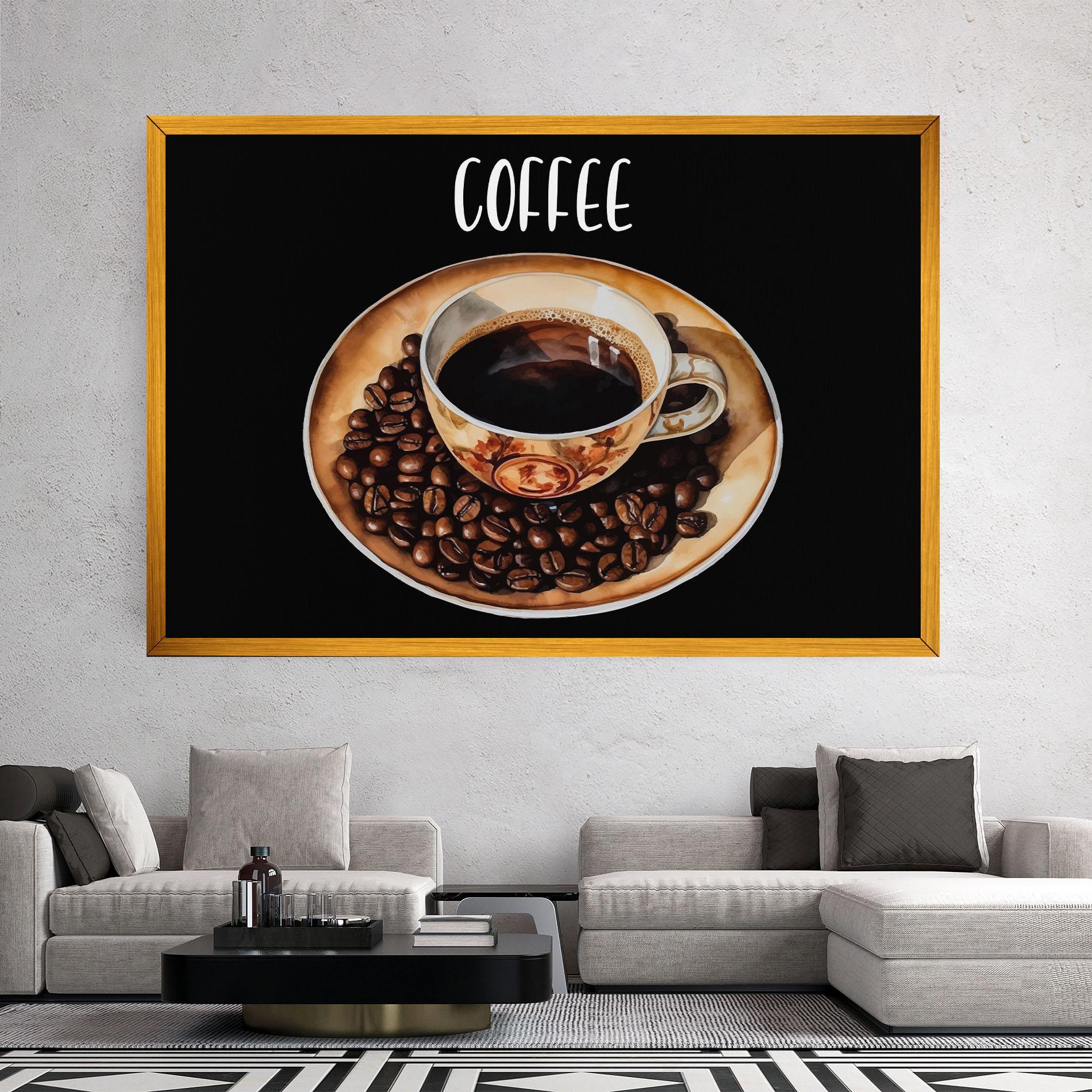 Leinwandbild Coffe Art mockup 2