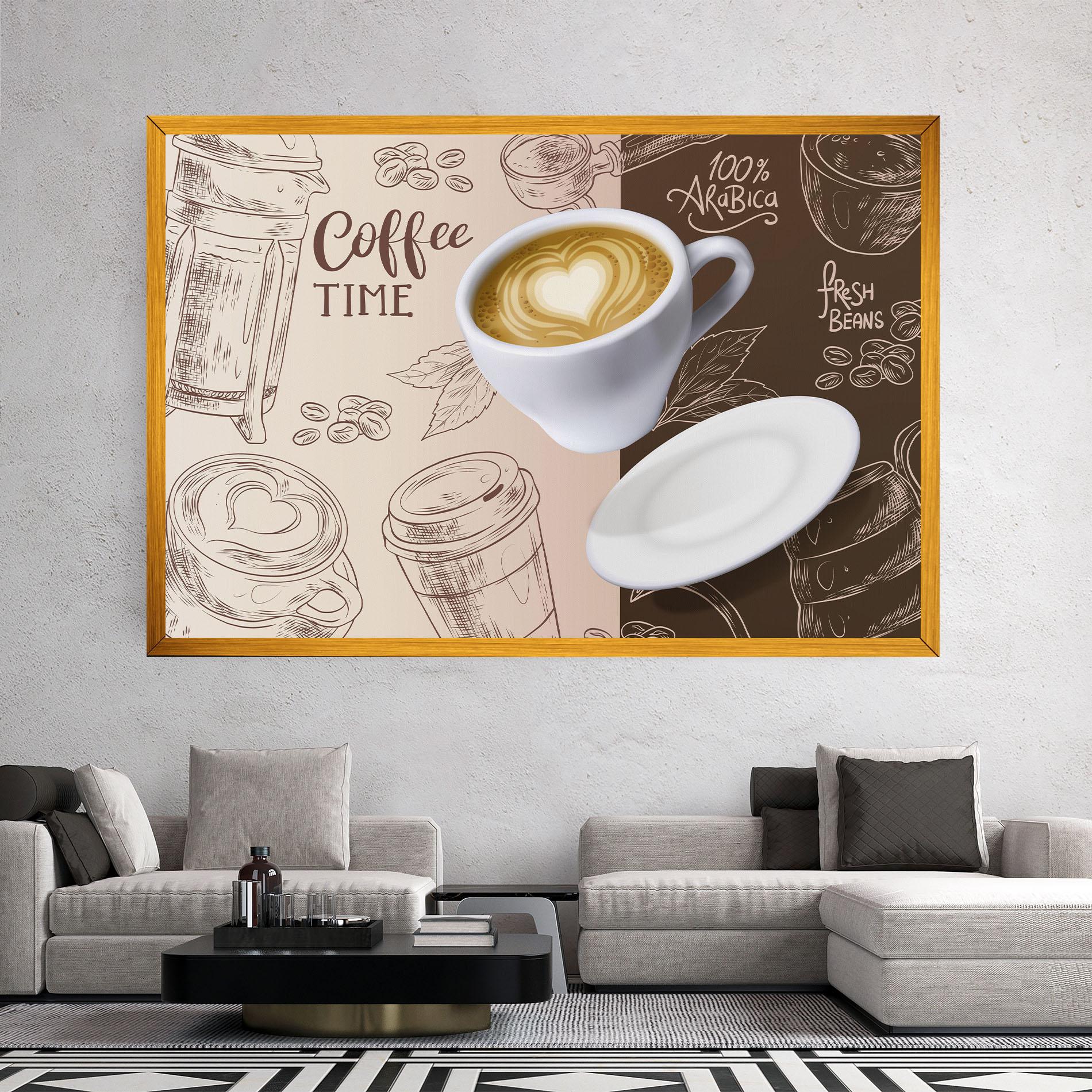 Leinwandbild Coffee Time mockup 2