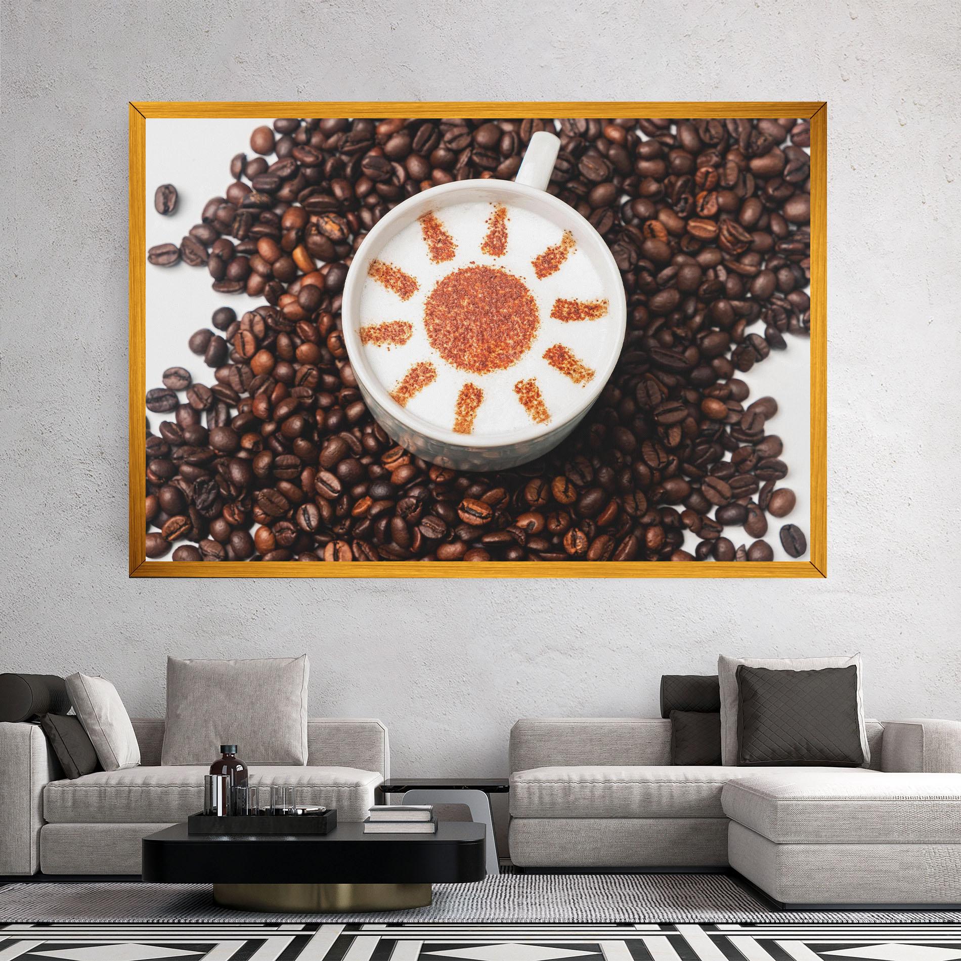 Leinwandbild Sun Pattern Coffee mockup 2