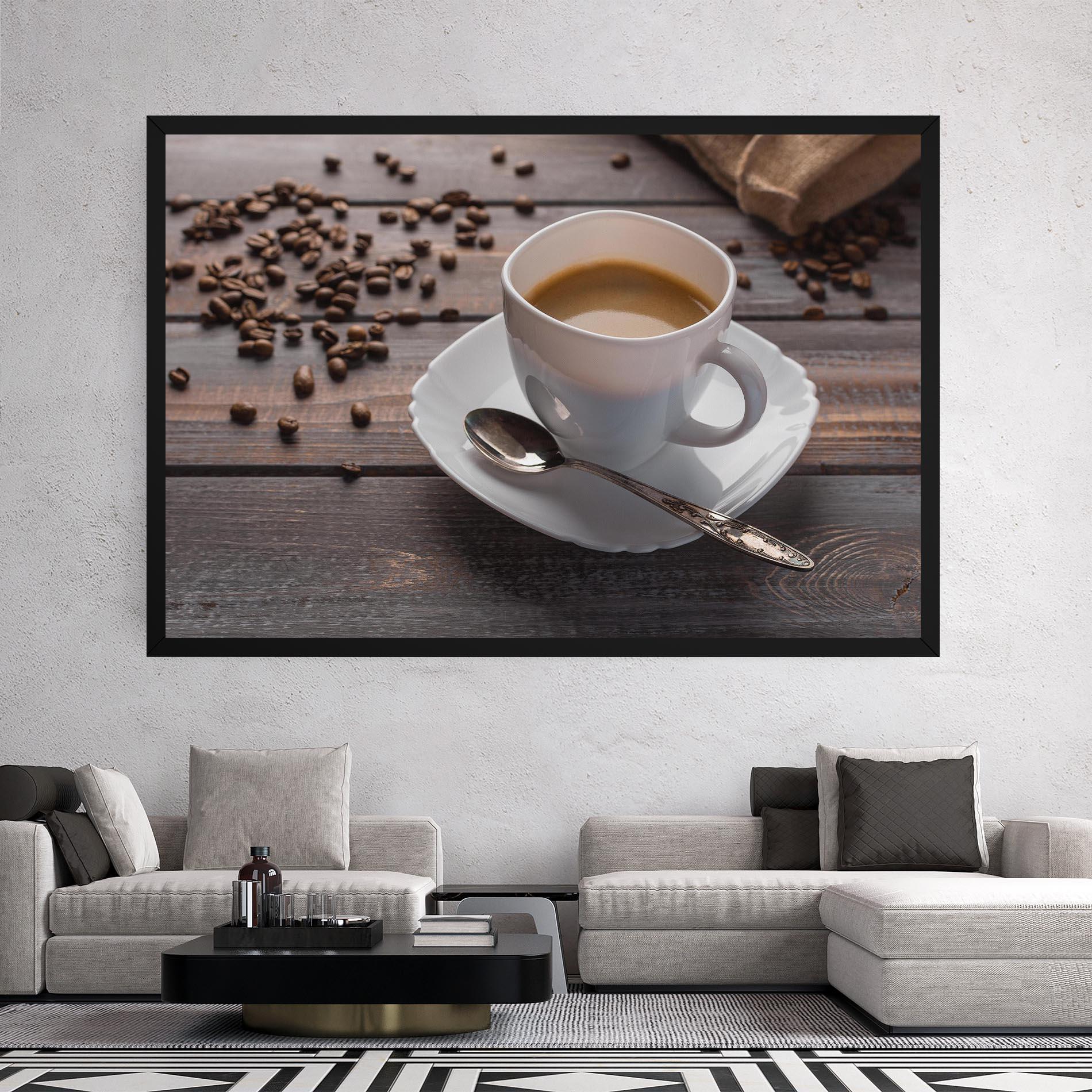 Leinwandbild Aroma Coffee mockup 2