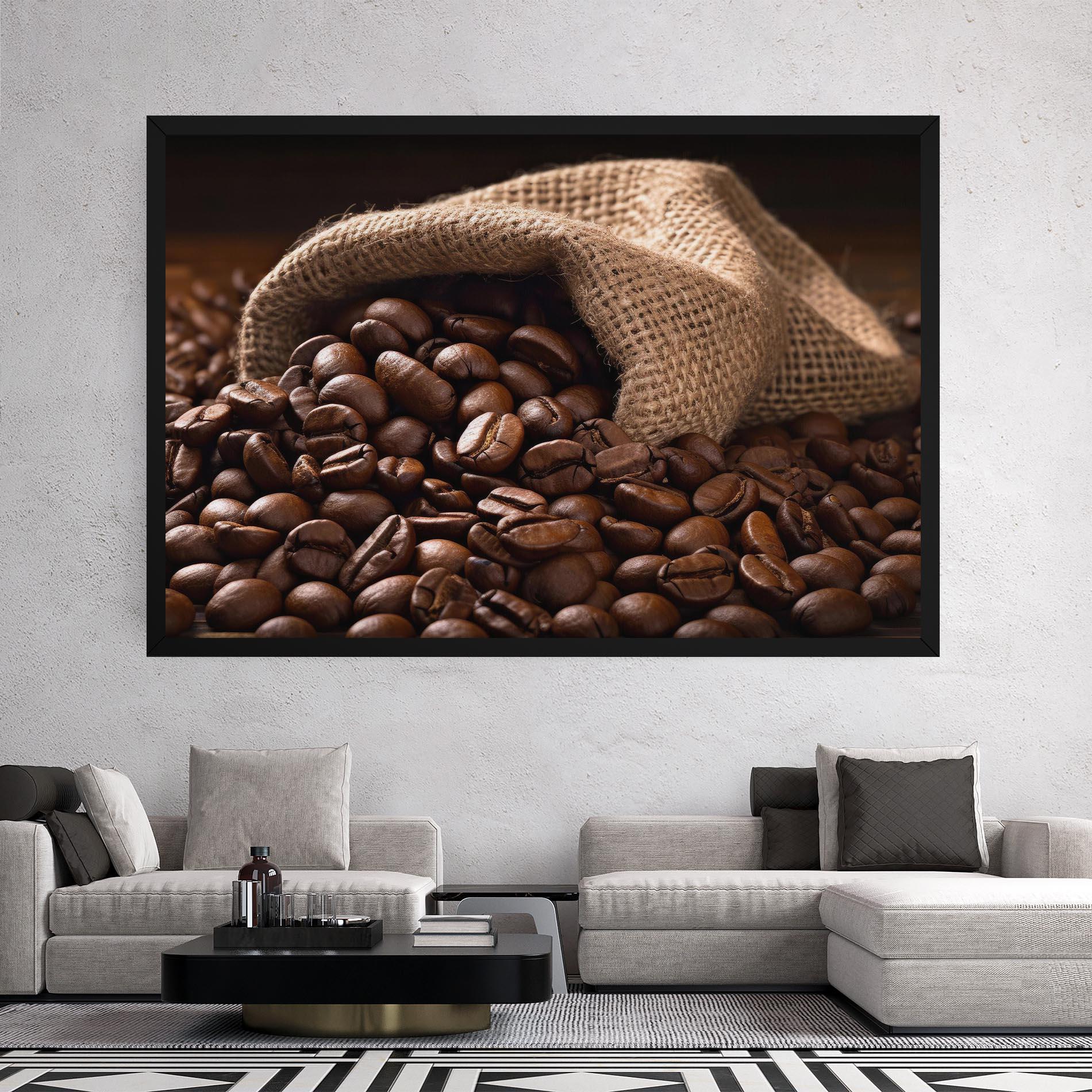 Leinwandbild Bag Of Coffee Beans mockup 2